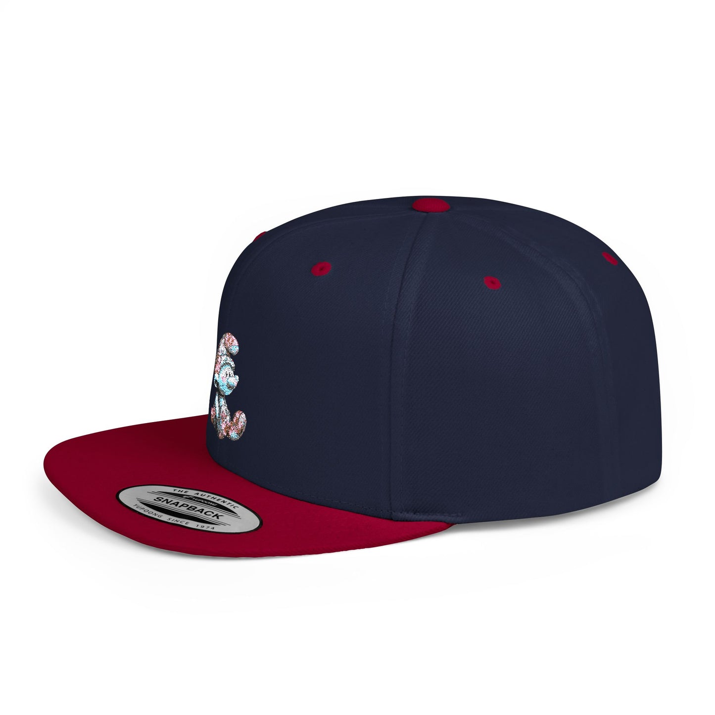 Flat Bill Snapback with AI Cartoon Design – Bold Style Meets Modern Creativity