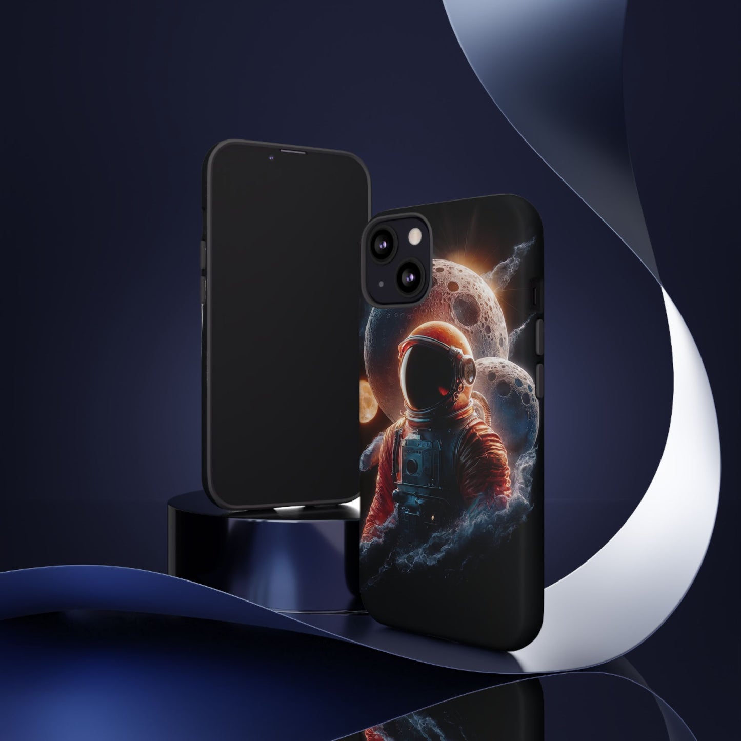 IPhone Tough Cases Space Astronaut Character AI Generated Design --- Tough Phone Cases IPhone Space Astronaut Ai Design --- Tough Phone Cases for iPhone Space Astronaut AI Design
