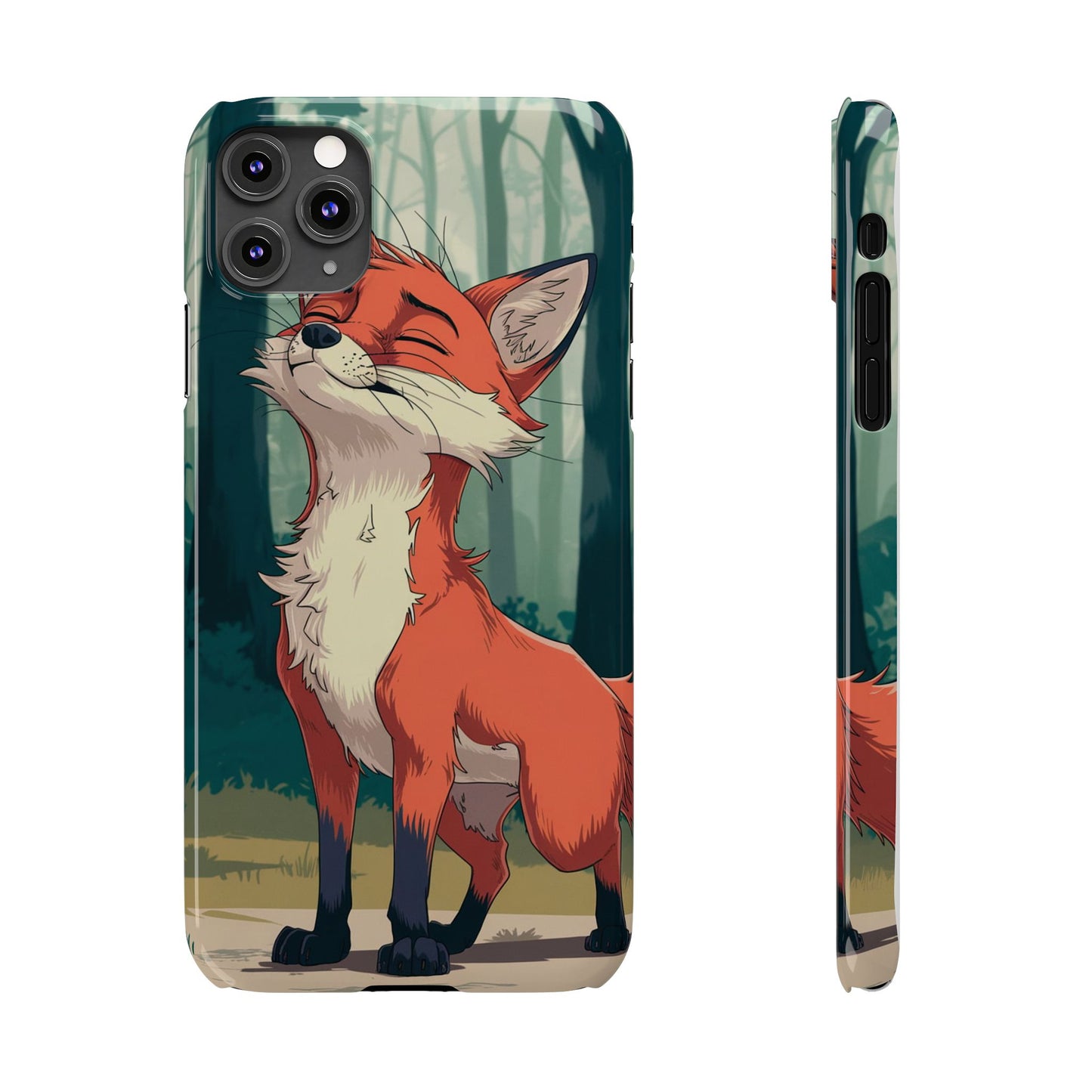 Slim Phone Case Fox Animal Anime Design for iPhone & Samsung – Stylish & Protective, Fox Animal Anime Design for IPhone Cases Design