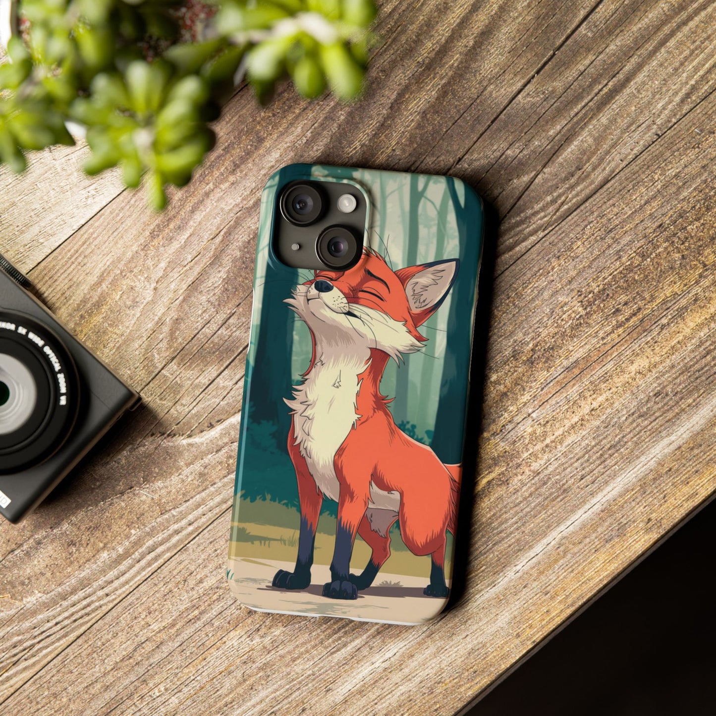 Slim Phone Case Fox Animal Anime Design for iPhone & Samsung – Stylish & Protective, Fox Animal Anime Design for IPhone Cases Design