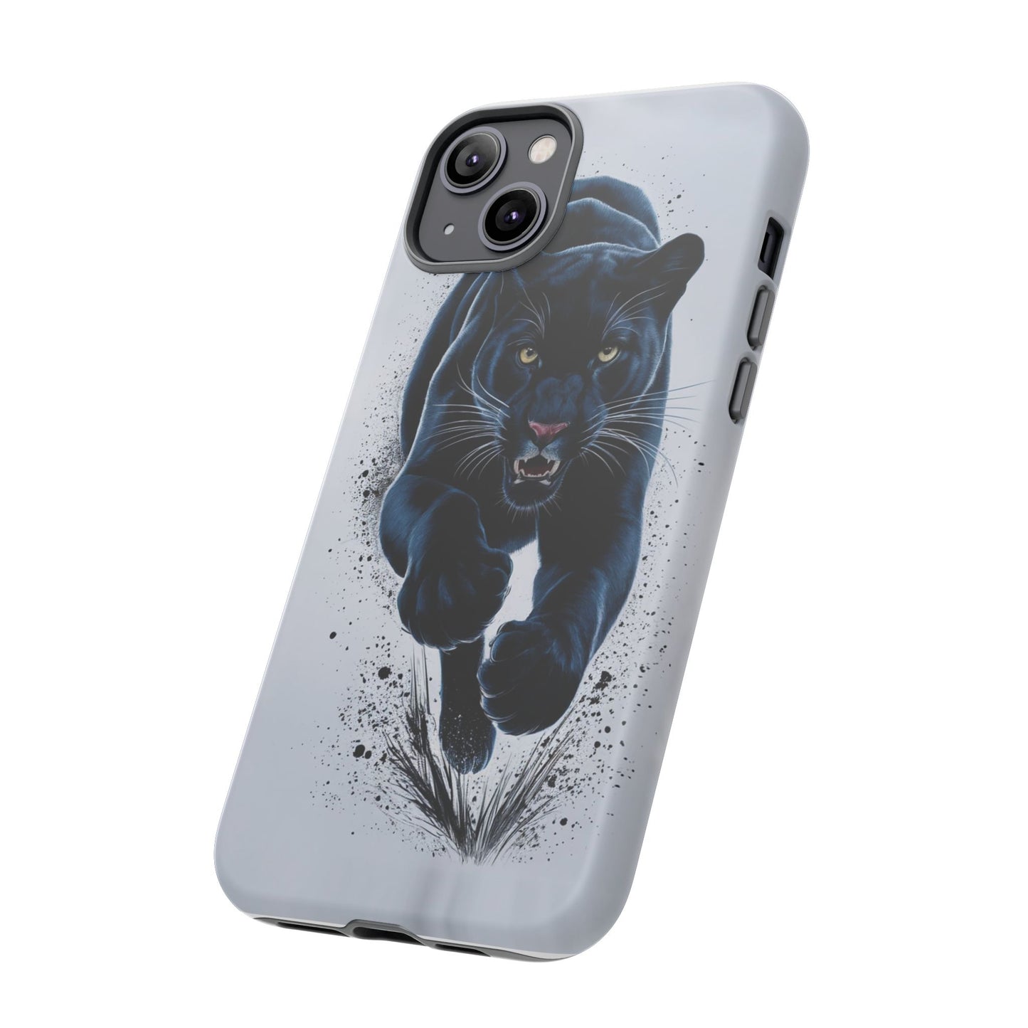 Tough Case for iPhone® – AI Black Panther Design: Bold Protection with Fierce Style, AI Black Panther Design
