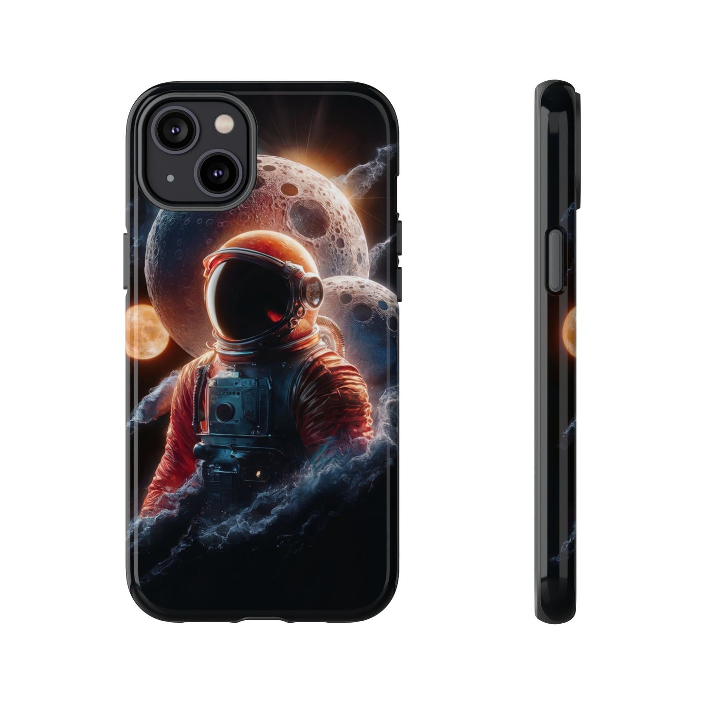 IPhone Tough Cases Space Astronaut Character AI Generated Design --- Tough Phone Cases IPhone Space Astronaut Ai Design --- Tough Phone Cases for iPhone Space Astronaut AI Design