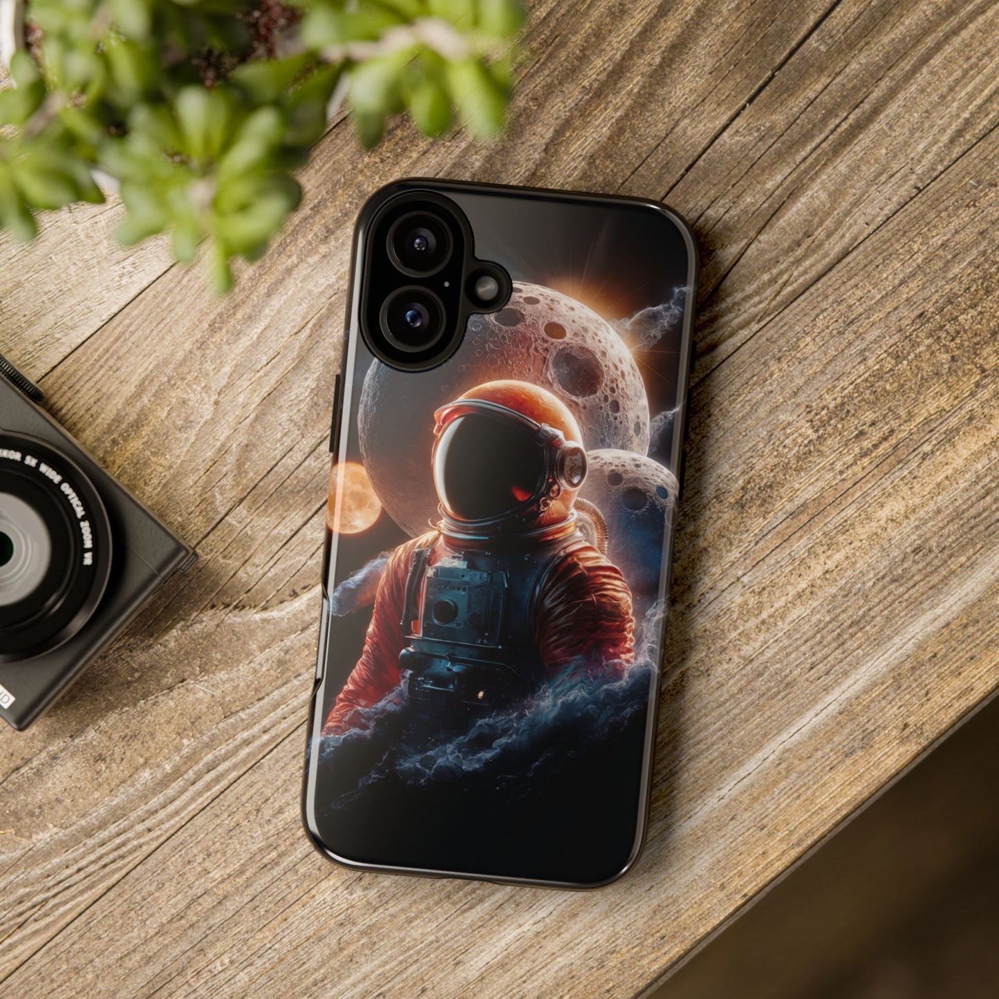 IPhone Tough Cases Space Astronaut Character AI Generated Design --- Tough Phone Cases IPhone Space Astronaut Ai Design --- Tough Phone Cases for iPhone Space Astronaut AI Design