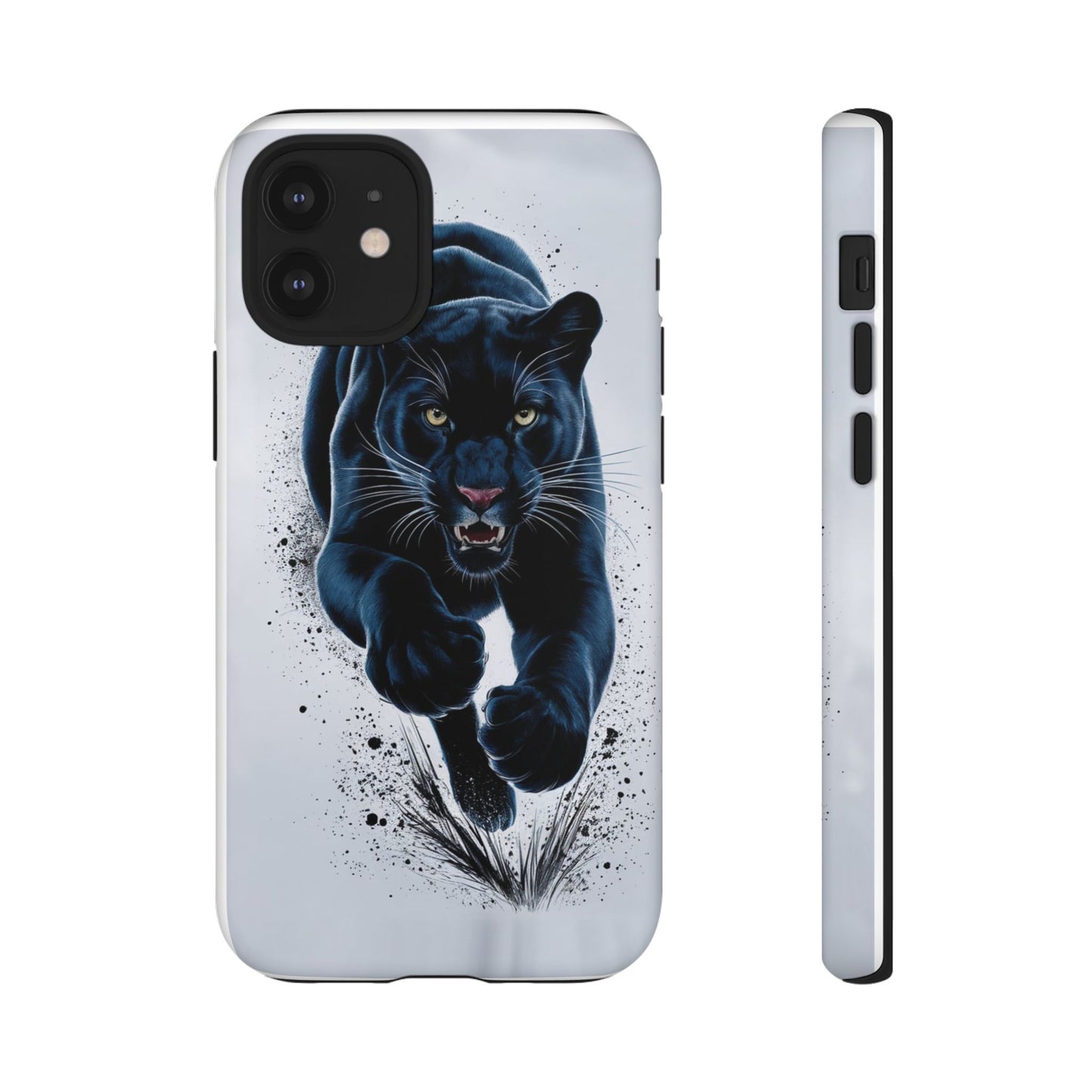 Tough Case for iPhone® – AI Black Panther Design: Bold Protection with Fierce Style, AI Black Panther Design