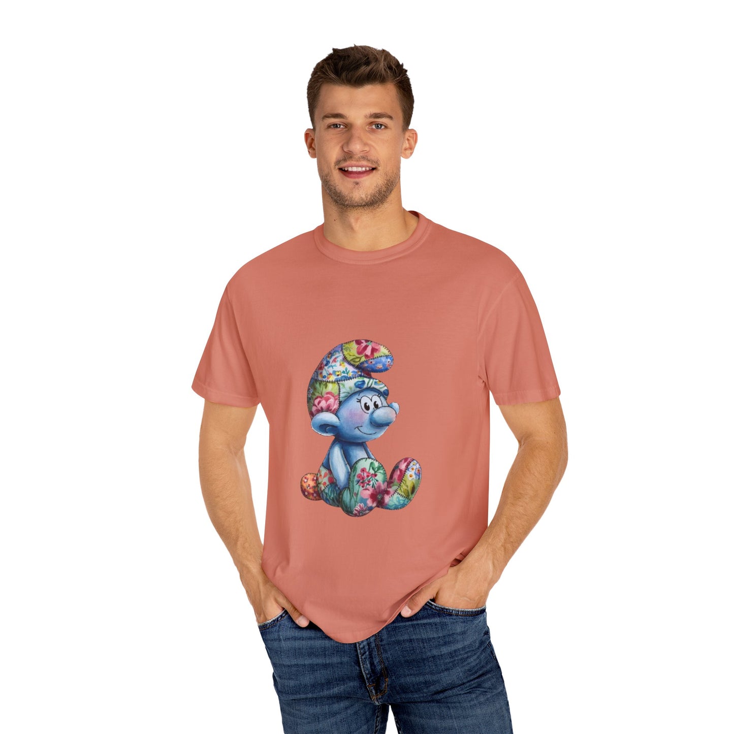 Unisex Garment-Dyed T-Shirt with AI Cartoon Design – Stylish Comfort for Everyday Wear