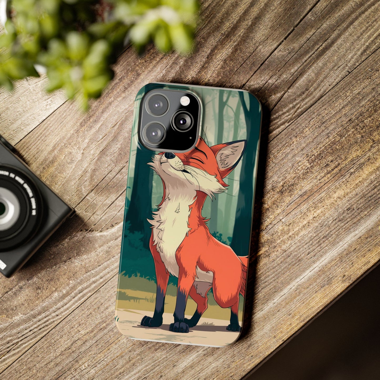 Slim Phone Case Fox Animal Anime Design for iPhone & Samsung – Stylish & Protective, Fox Animal Anime Design for IPhone Cases Design