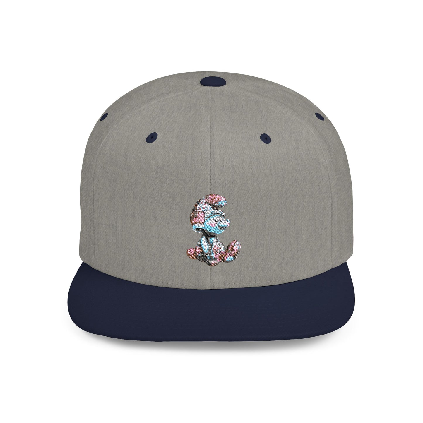 Flat Bill Snapback with AI Cartoon Design – Bold Style Meets Modern Creativity