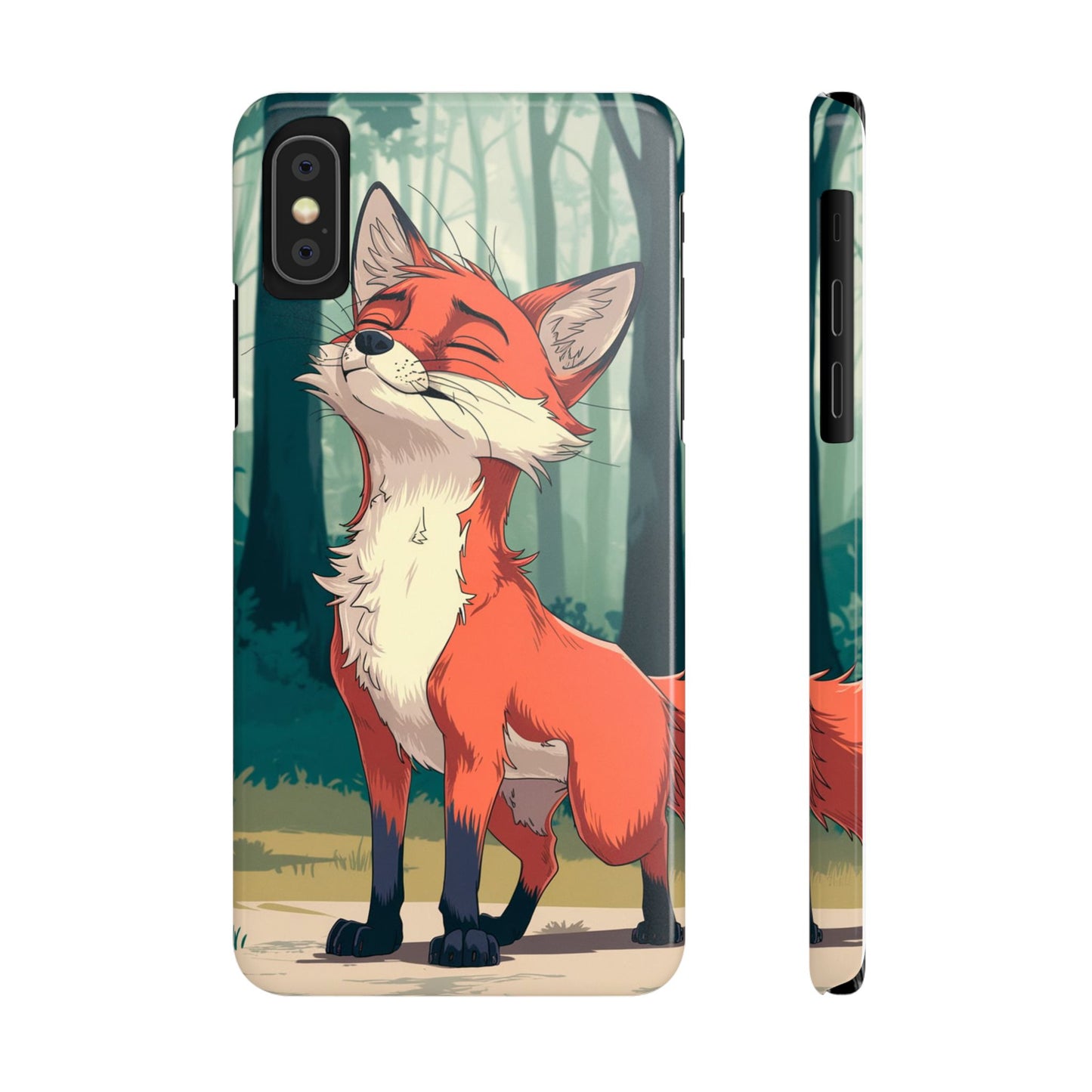Slim Phone Case Fox Animal Anime Design for iPhone & Samsung – Stylish & Protective, Fox Animal Anime Design for IPhone Cases Design