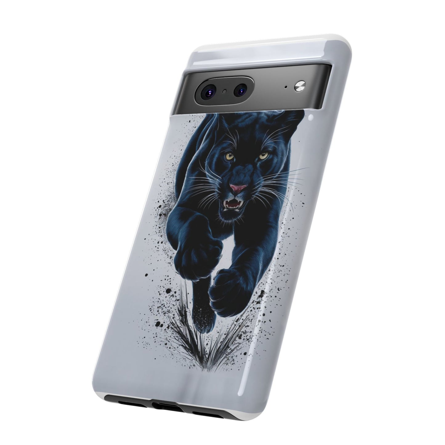Tough Case for iPhone® – AI Black Panther Design: Bold Protection with Fierce Style, AI Black Panther Design