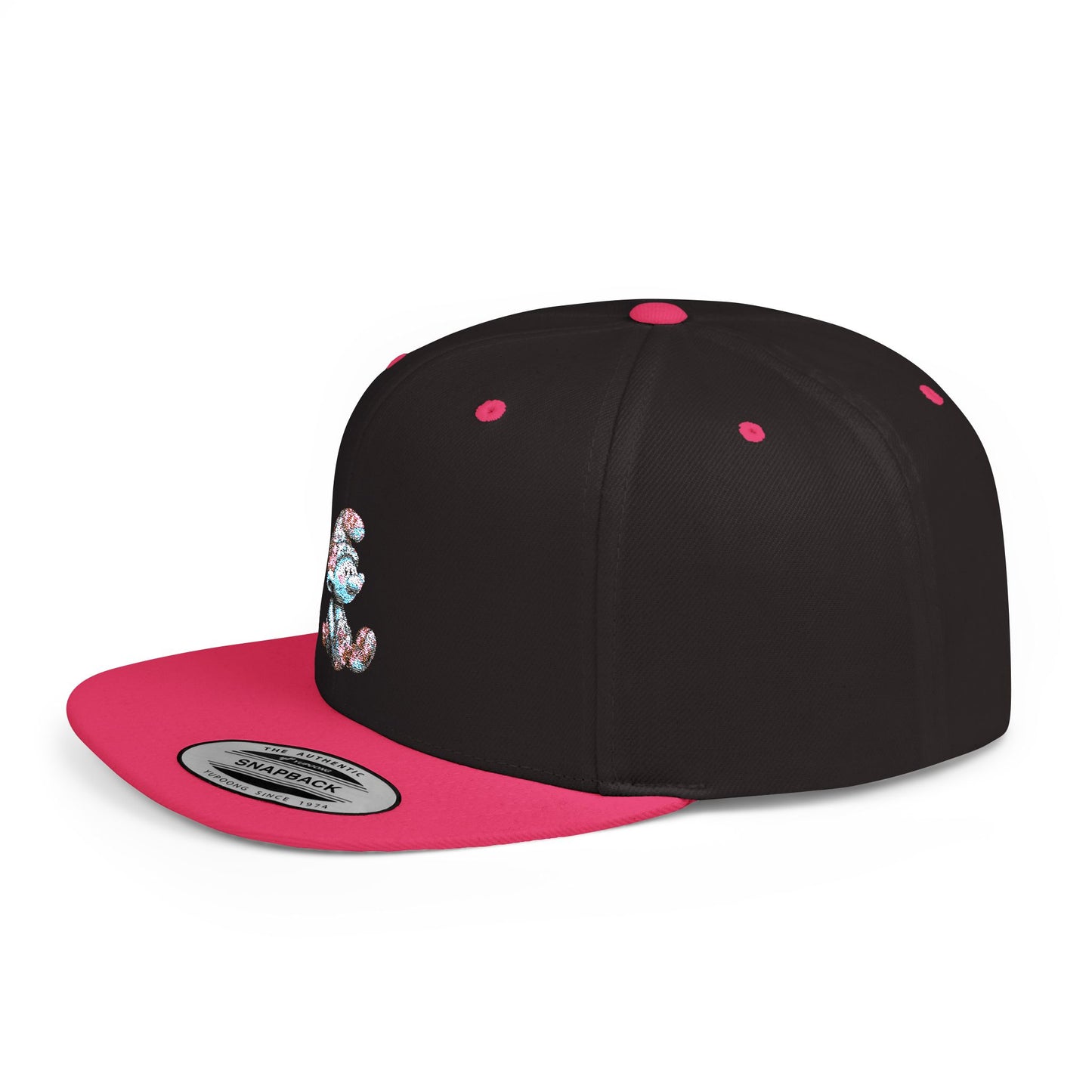 Flat Bill Snapback with AI Cartoon Design – Bold Style Meets Modern Creativity