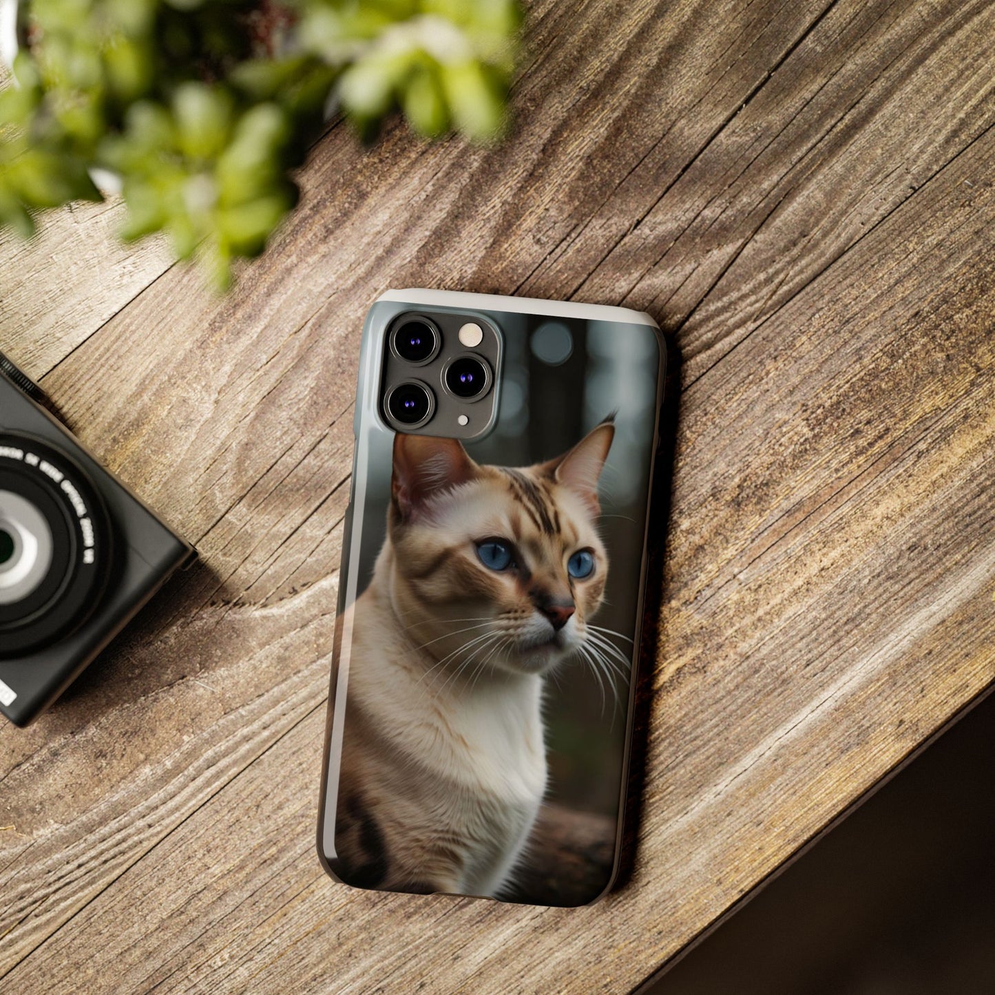 Slim Phone Case Iphone Back Cases Cute CAT AI Generated Design --- Slim Phone Case Cute CAT Ai Design IPhone Case --- Slim Phone Case for IPhone Cute CAT Character AI Design