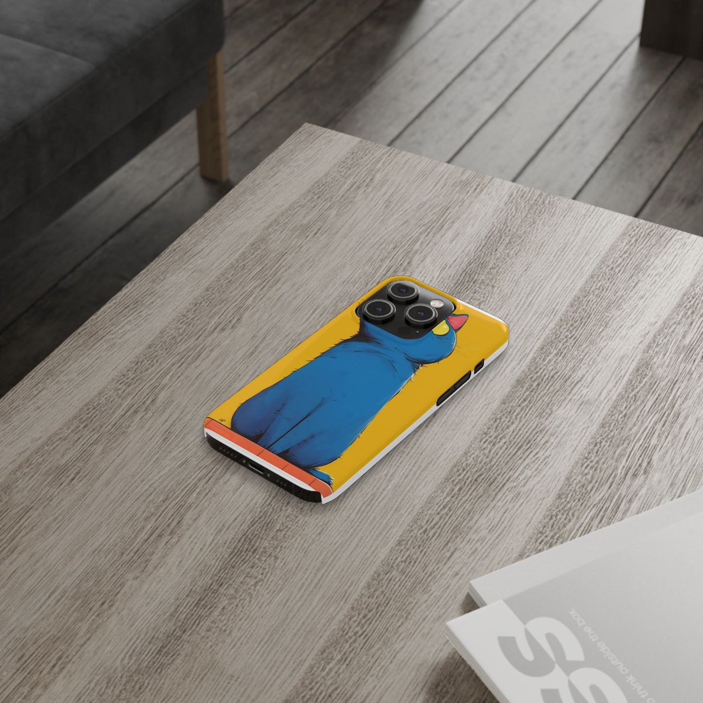 Slim Phone Case – AI Persian Cat Design | Stylish & Protective