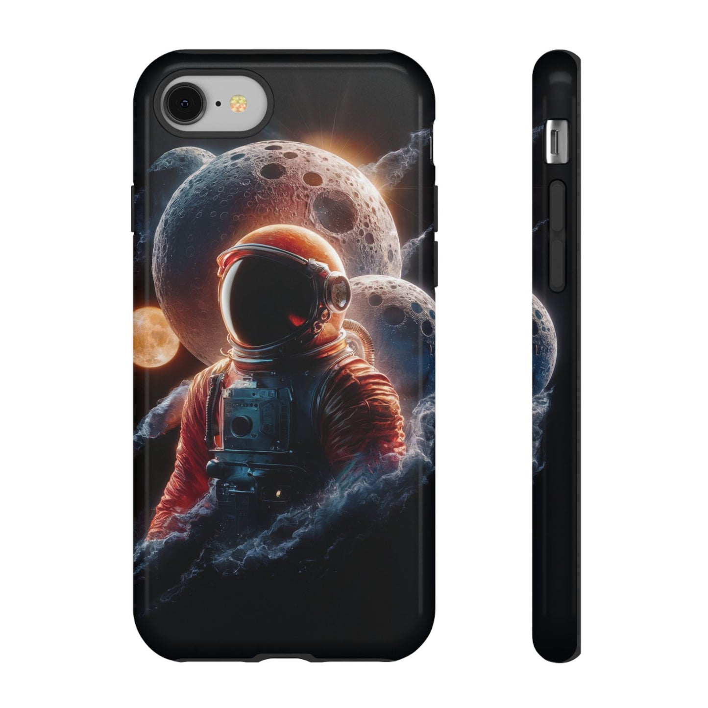 IPhone Tough Cases Space Astronaut Character AI Generated Design --- Tough Phone Cases IPhone Space Astronaut Ai Design --- Tough Phone Cases for iPhone Space Astronaut AI Design