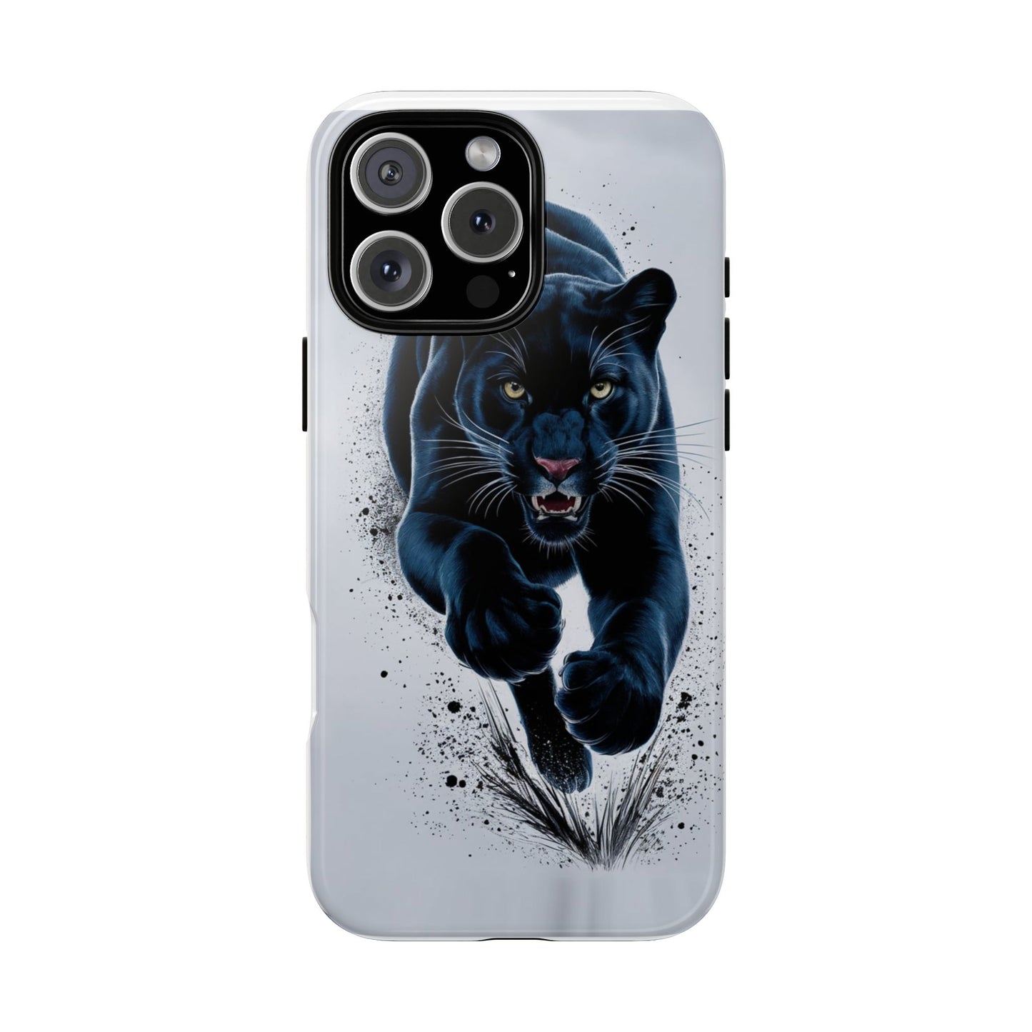 Tough Case for iPhone® – AI Black Panther Design: Bold Protection with Fierce Style, AI Black Panther Design