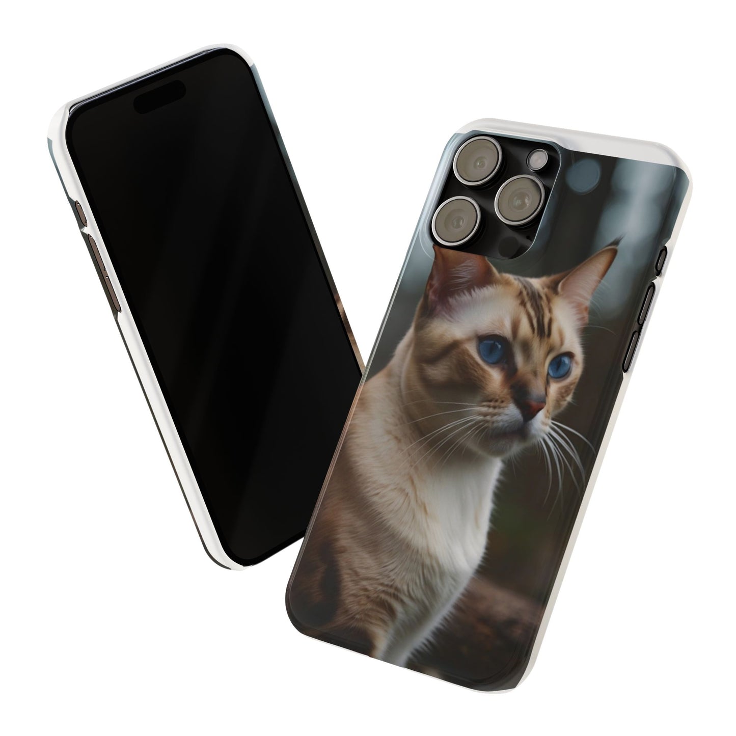 Slim Phone Case Iphone Back Cases Cute CAT AI Generated Design --- Slim Phone Case Cute CAT Ai Design IPhone Case --- Slim Phone Case for IPhone Cute CAT Character AI Design