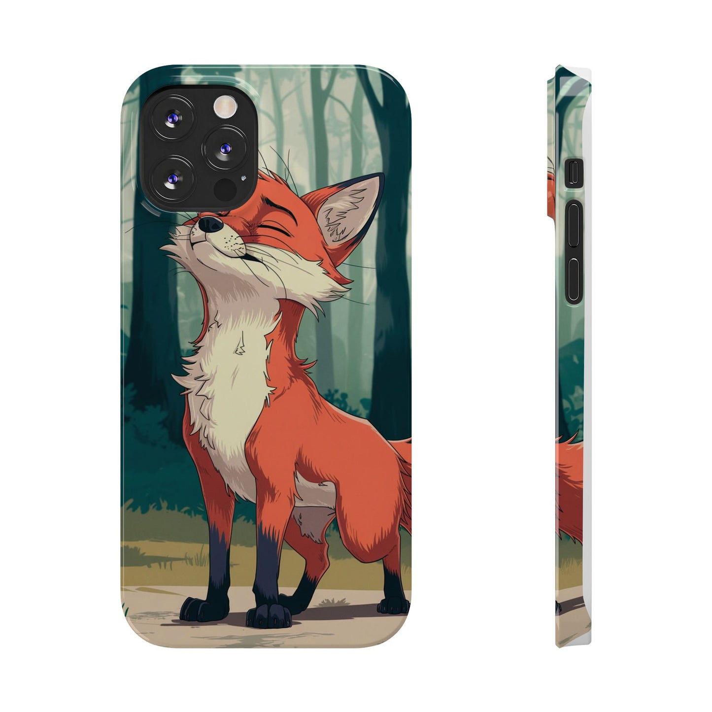 Slim Phone Case Fox Animal Anime Design for iPhone & Samsung – Stylish & Protective, Fox Animal Anime Design for IPhone Cases Design