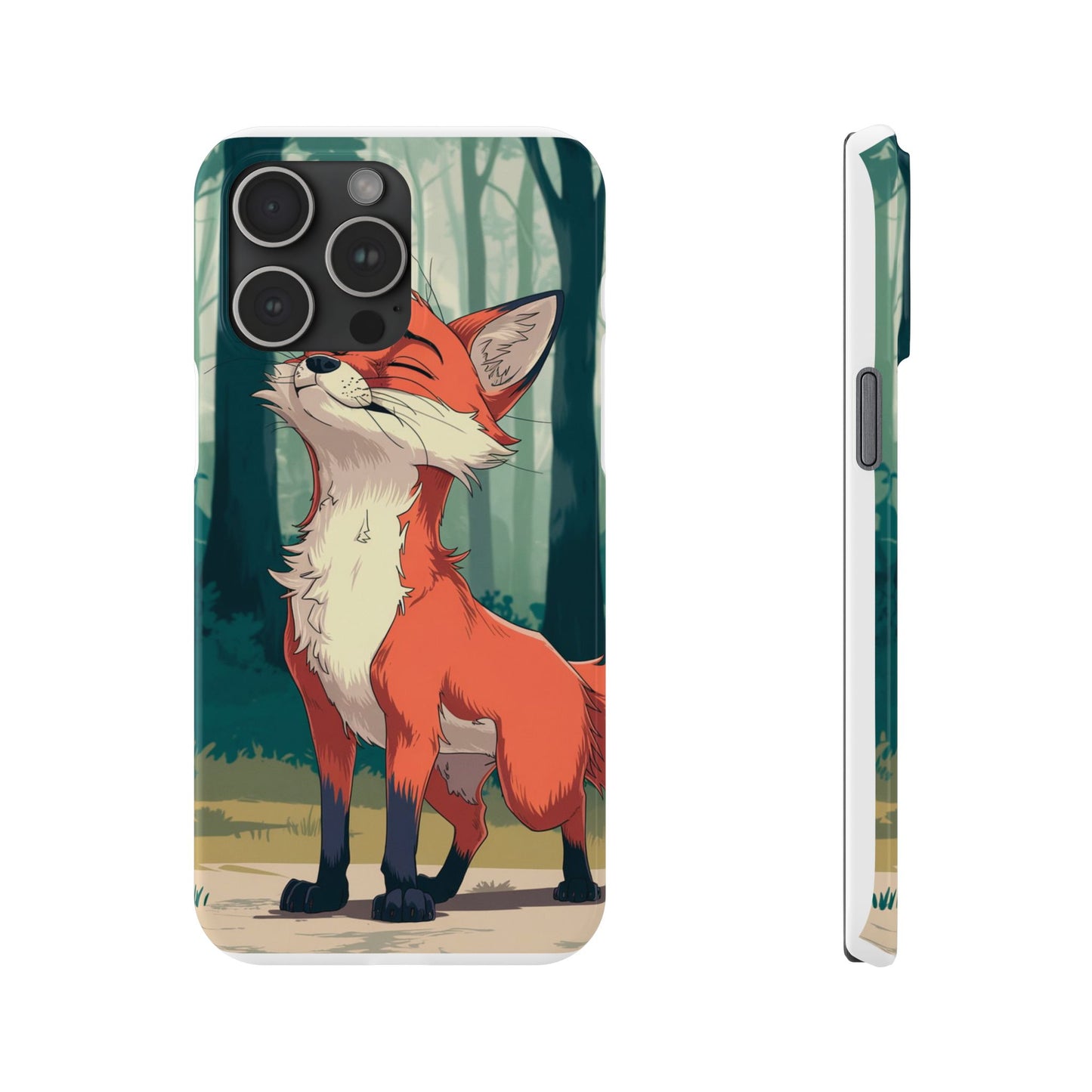 Slim Phone Case Fox Animal Anime Design for iPhone & Samsung – Stylish & Protective, Fox Animal Anime Design for IPhone Cases Design