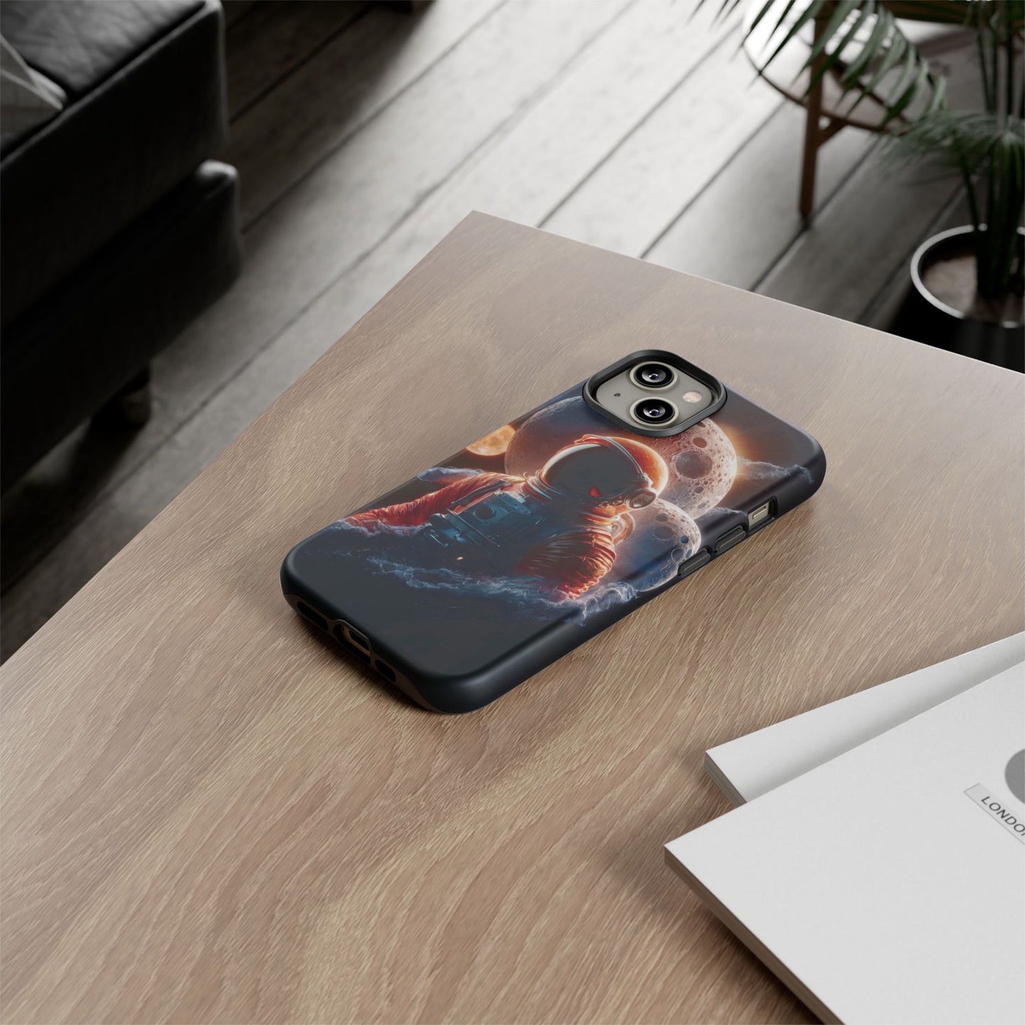 IPhone Tough Cases Space Astronaut Character AI Generated Design --- Tough Phone Cases IPhone Space Astronaut Ai Design --- Tough Phone Cases for iPhone Space Astronaut AI Design