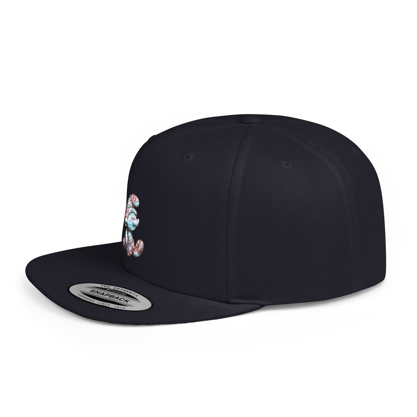 Flat Bill Snapback with AI Cartoon Design – Bold Style Meets Modern Creativity