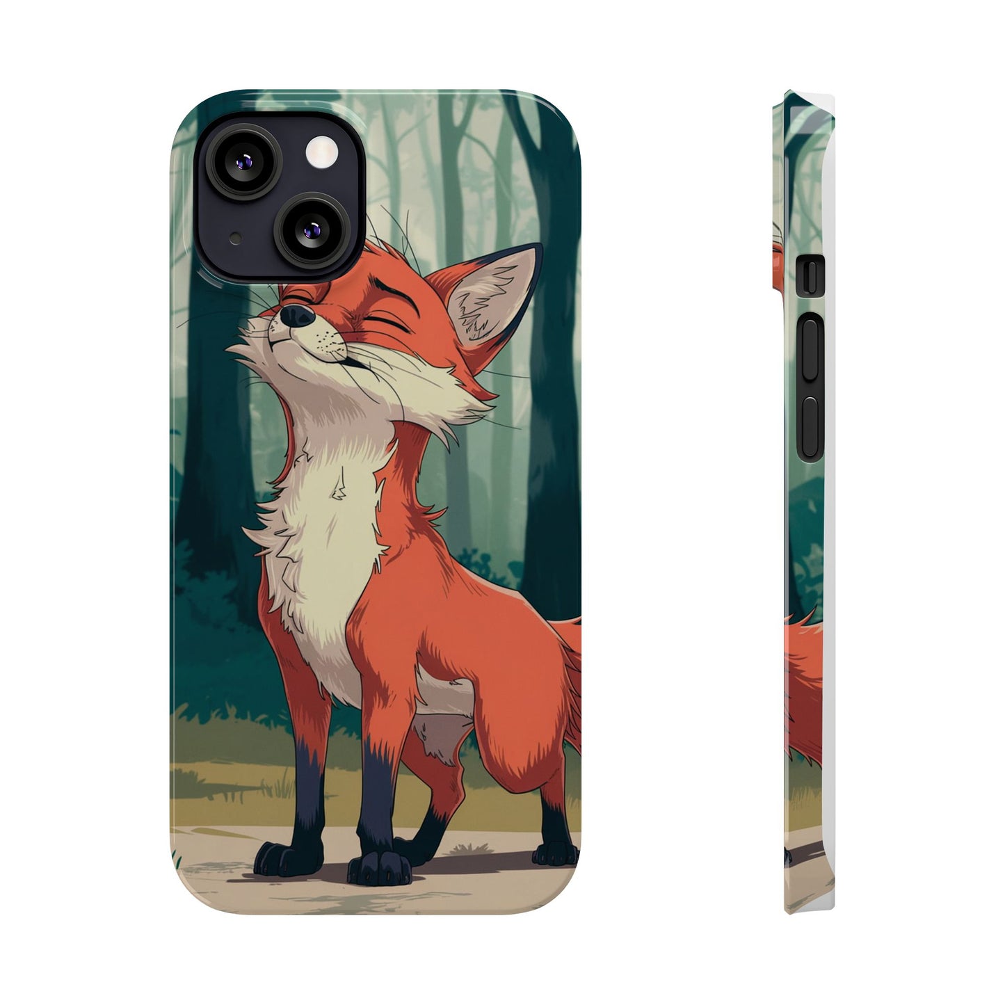Slim Phone Case Fox Animal Anime Design for iPhone & Samsung – Stylish & Protective, Fox Animal Anime Design for IPhone Cases Design