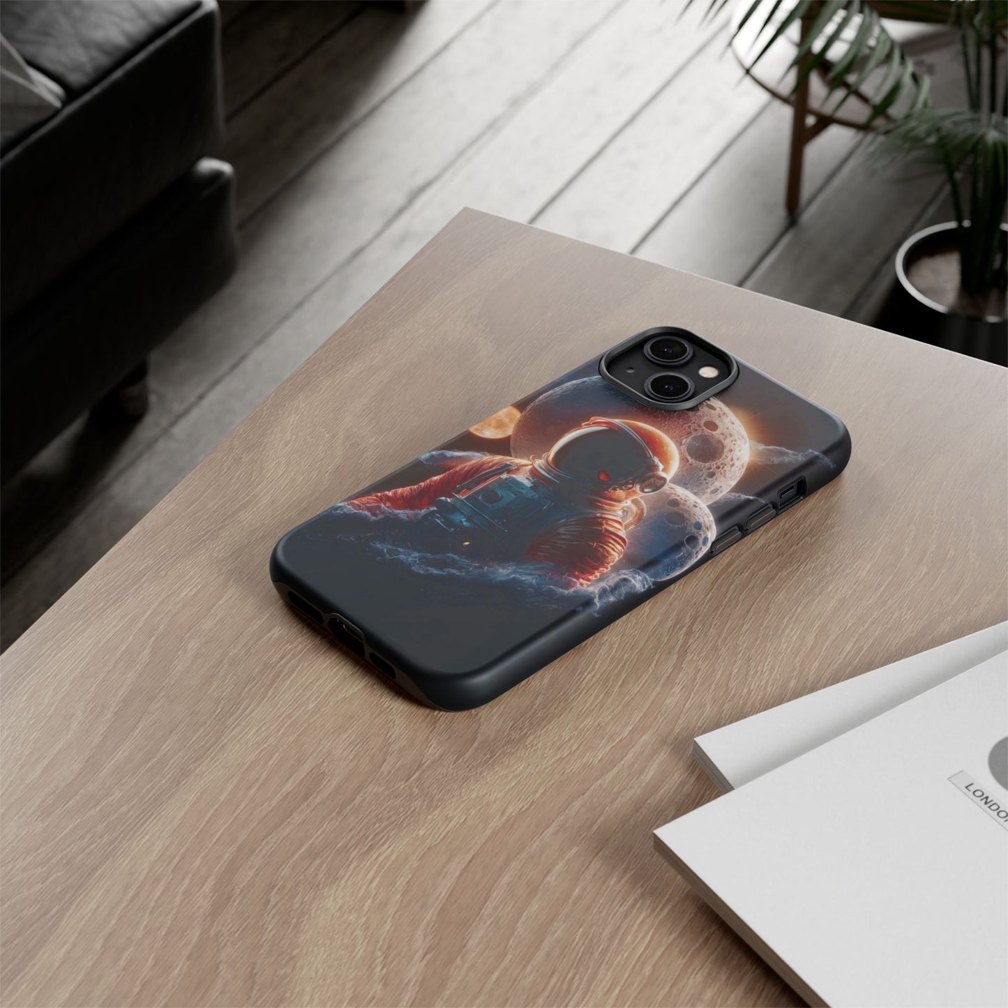 IPhone Tough Cases Space Astronaut Character AI Generated Design --- Tough Phone Cases IPhone Space Astronaut Ai Design --- Tough Phone Cases for iPhone Space Astronaut AI Design