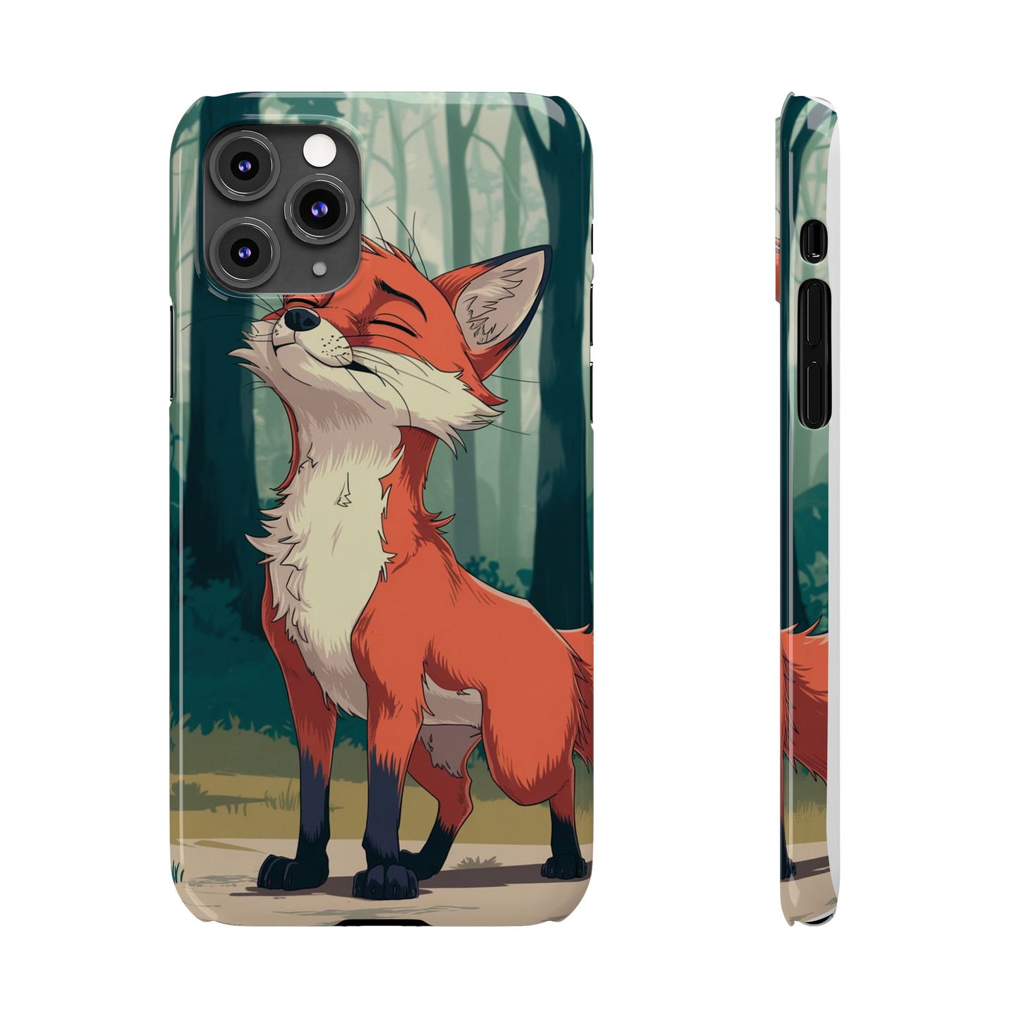 Slim Phone Case Fox Animal Anime Design for iPhone & Samsung – Stylish & Protective, Fox Animal Anime Design for IPhone Cases Design