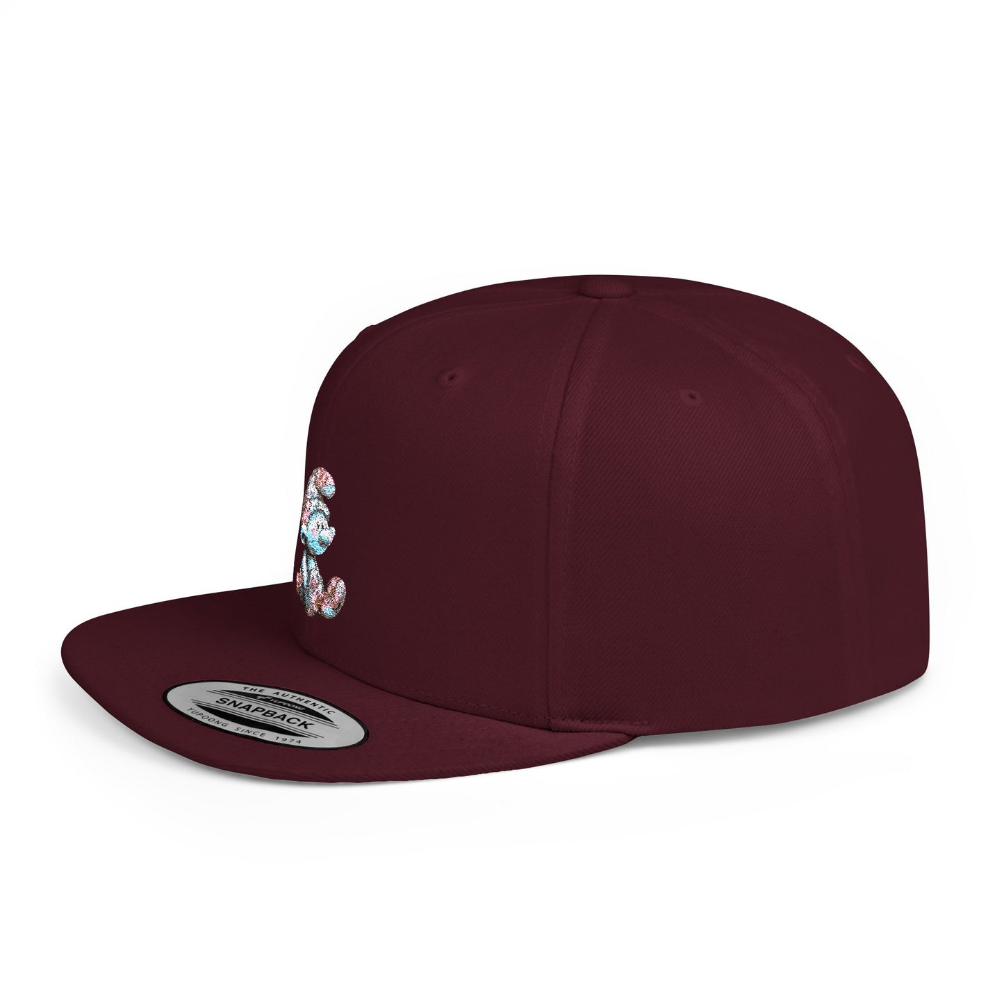 Flat Bill Snapback with AI Cartoon Design – Bold Style Meets Modern Creativity