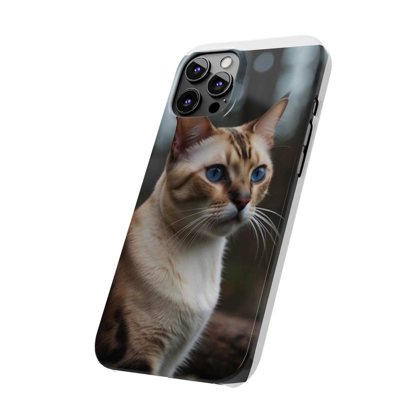 Slim Phone Case Iphone Back Cases Cute CAT AI Generated Design --- Slim Phone Case Cute CAT Ai Design IPhone Case --- Slim Phone Case for IPhone Cute CAT Character AI Design