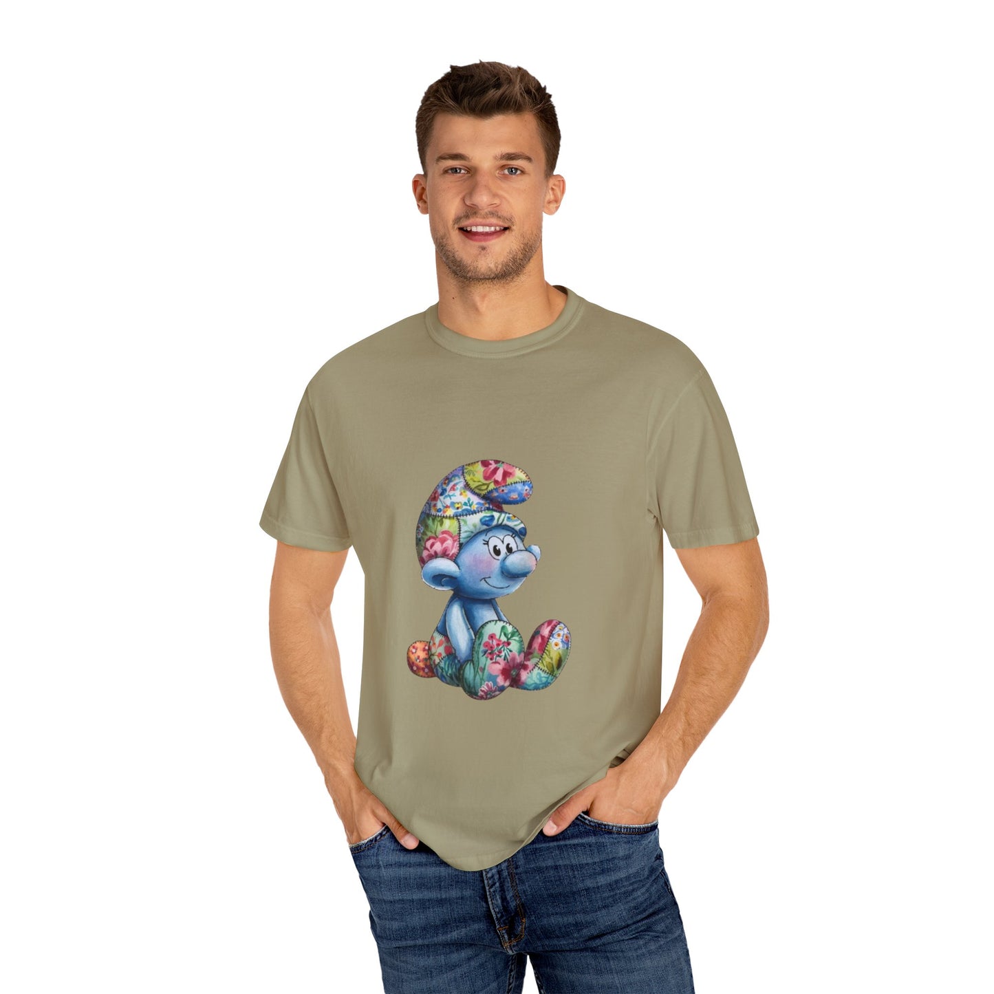 Unisex Garment-Dyed T-Shirt with AI Cartoon Design – Stylish Comfort for Everyday Wear