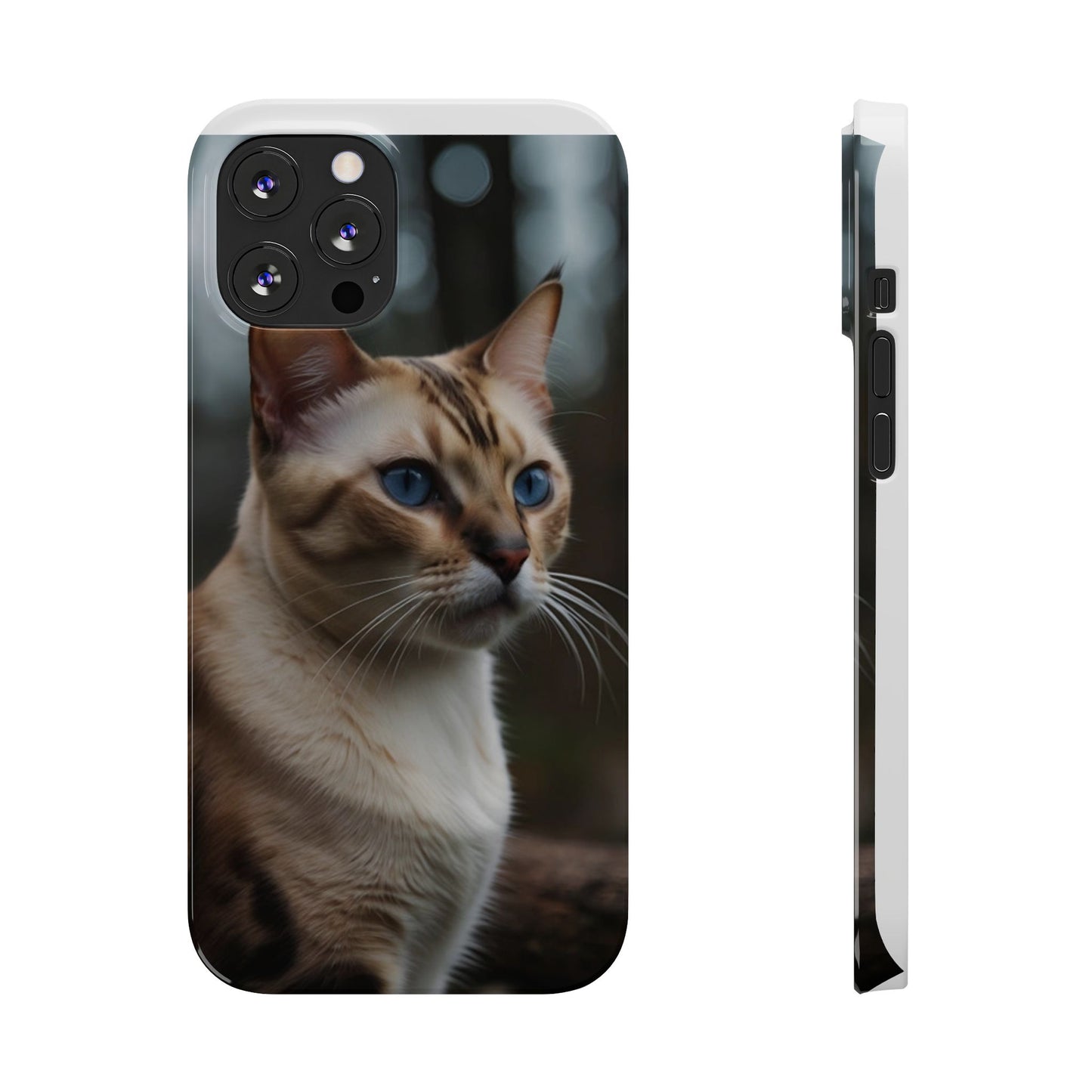 Slim Phone Case Iphone Back Cases Cute CAT AI Generated Design --- Slim Phone Case Cute CAT Ai Design IPhone Case --- Slim Phone Case for IPhone Cute CAT Character AI Design