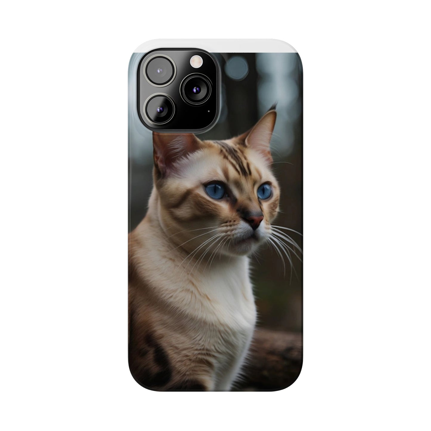 Slim Phone Case Iphone Back Cases Cute CAT AI Generated Design --- Slim Phone Case Cute CAT Ai Design IPhone Case --- Slim Phone Case for IPhone Cute CAT Character AI Design
