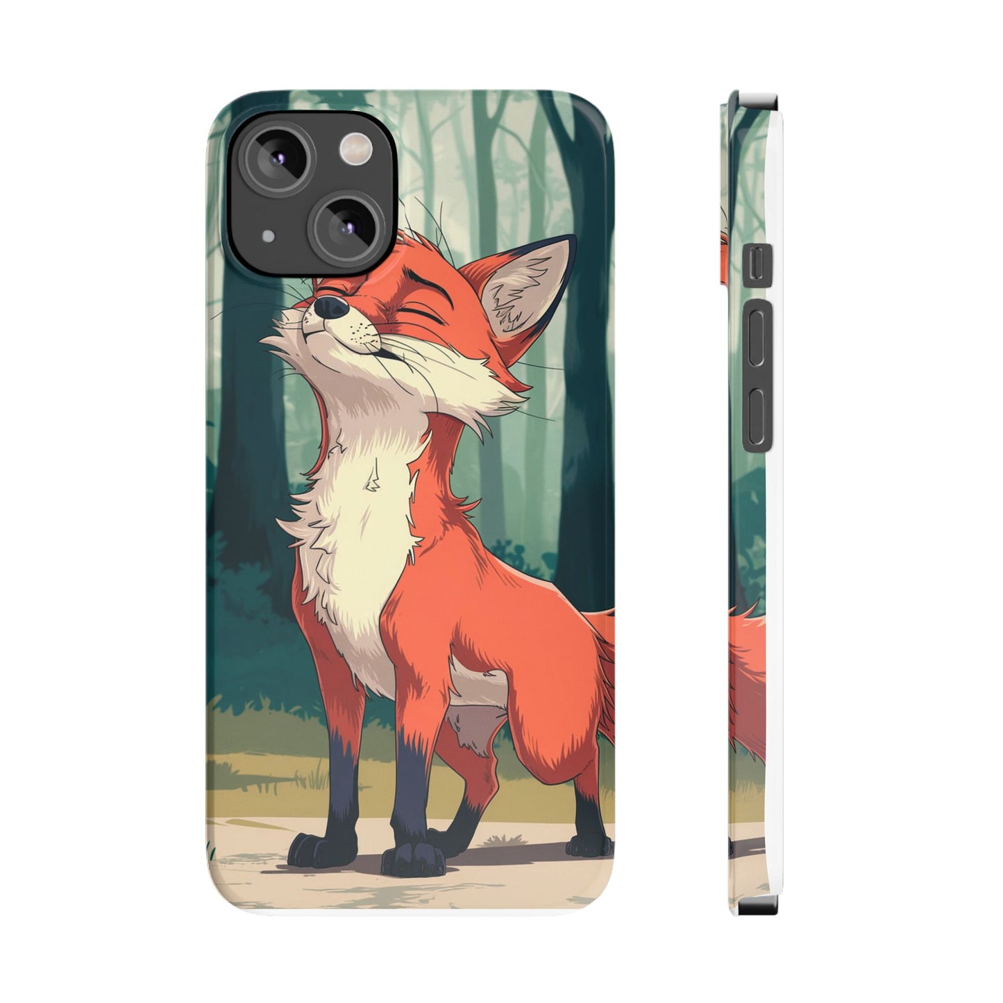 Slim Phone Case Fox Animal Anime Design for iPhone & Samsung – Stylish & Protective, Fox Animal Anime Design for IPhone Cases Design