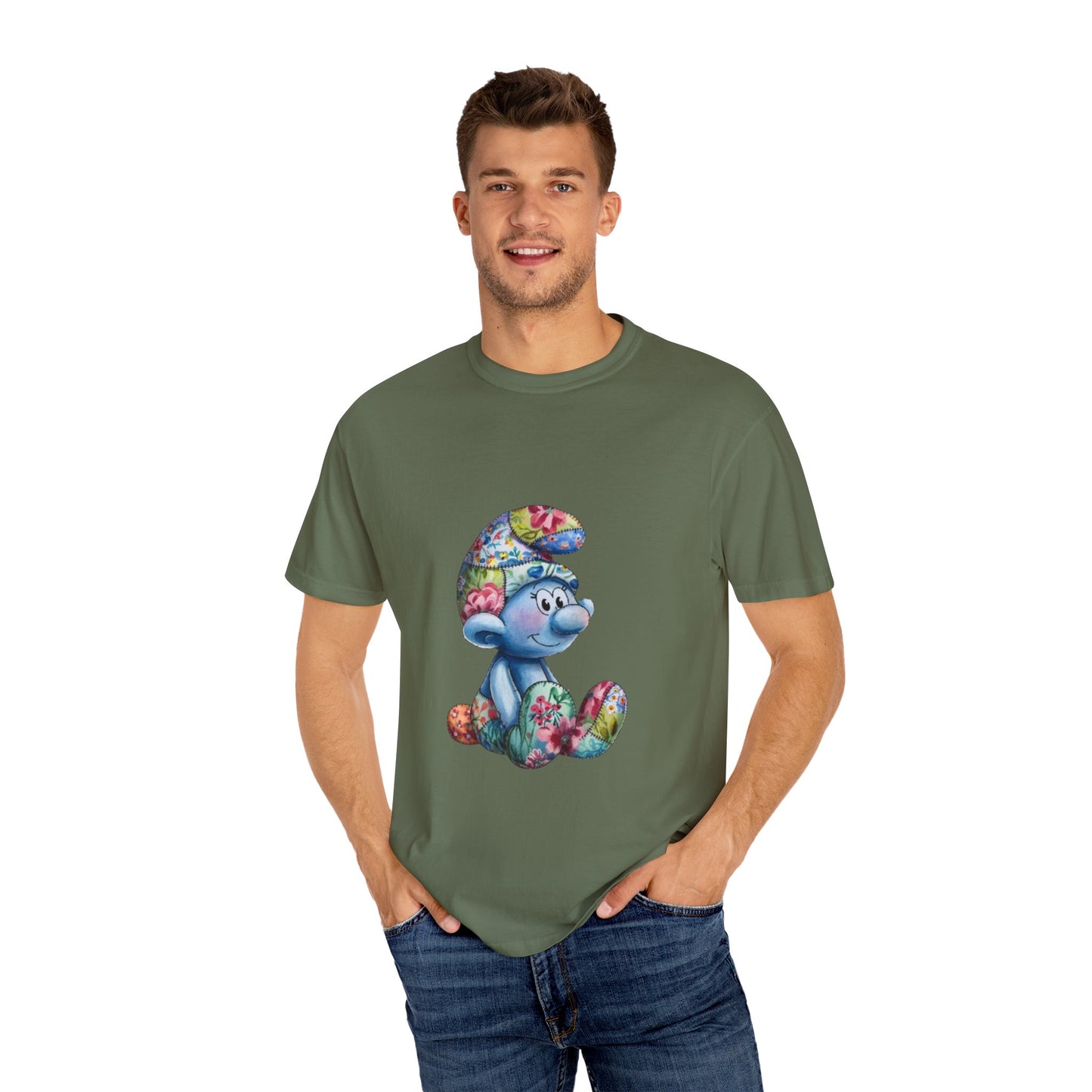 Unisex Garment-Dyed T-Shirt with AI Cartoon Design – Stylish Comfort for Everyday Wear