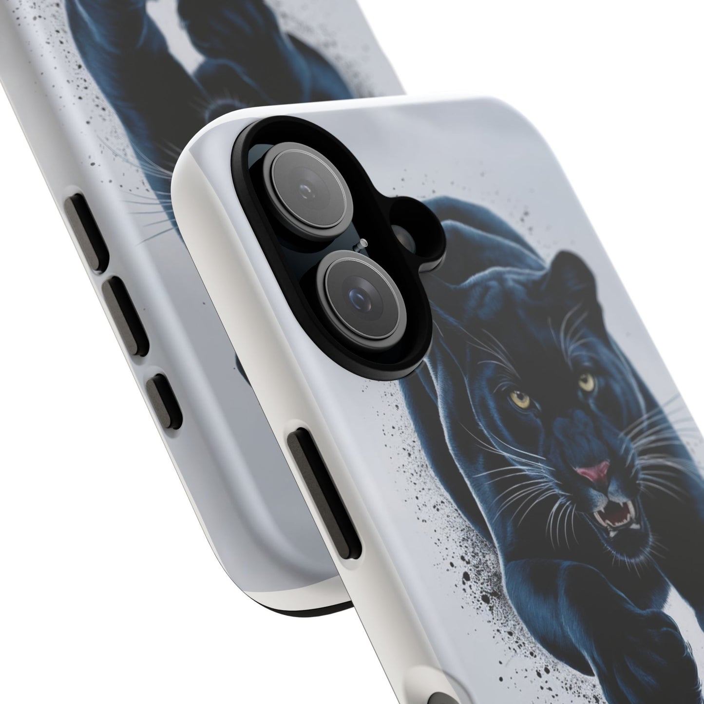 Tough Case for iPhone® – AI Black Panther Design: Bold Protection with Fierce Style, AI Black Panther Design