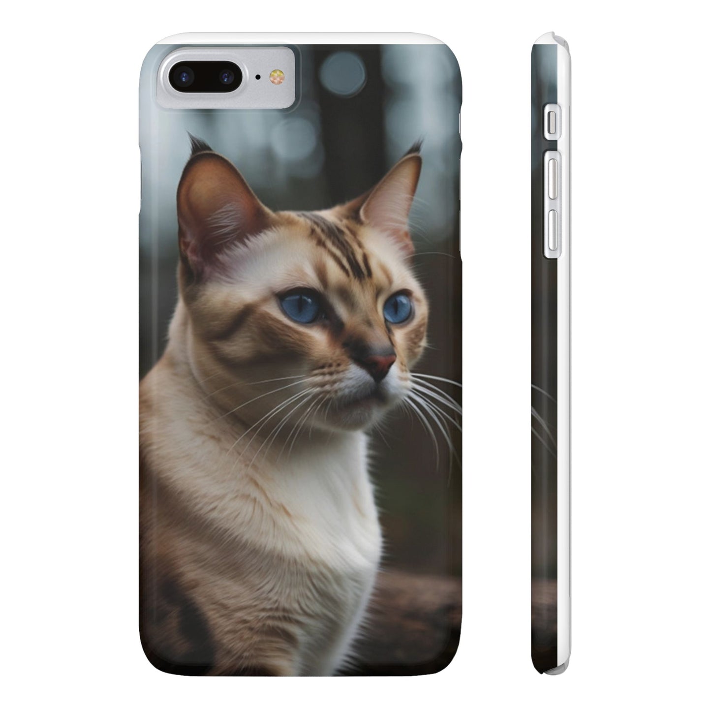 Slim Phone Case Iphone Back Cases Cute CAT AI Generated Design --- Slim Phone Case Cute CAT Ai Design IPhone Case --- Slim Phone Case for IPhone Cute CAT Character AI Design