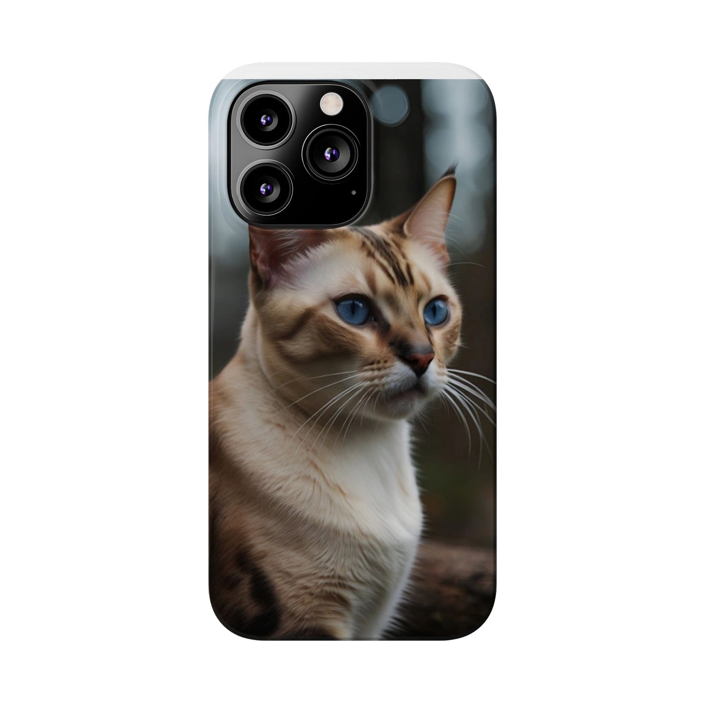 Slim Phone Case Iphone Back Cases Cute CAT AI Generated Design --- Slim Phone Case Cute CAT Ai Design IPhone Case --- Slim Phone Case for IPhone Cute CAT Character AI Design