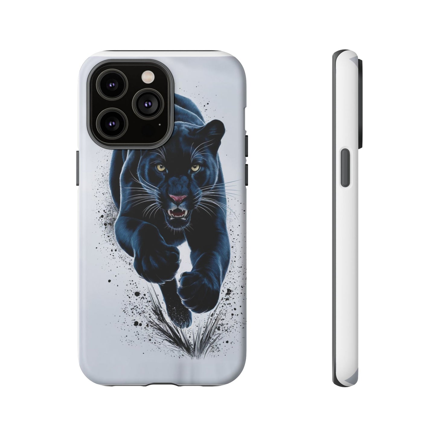Tough Case for iPhone® – AI Black Panther Design: Bold Protection with Fierce Style, AI Black Panther Design
