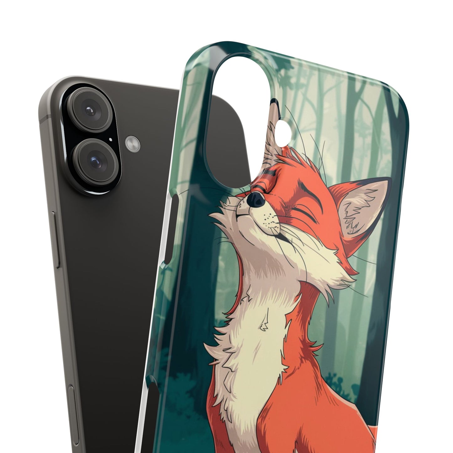 Slim Phone Case Fox Animal Anime Design for iPhone & Samsung – Stylish & Protective, Fox Animal Anime Design for IPhone Cases Design