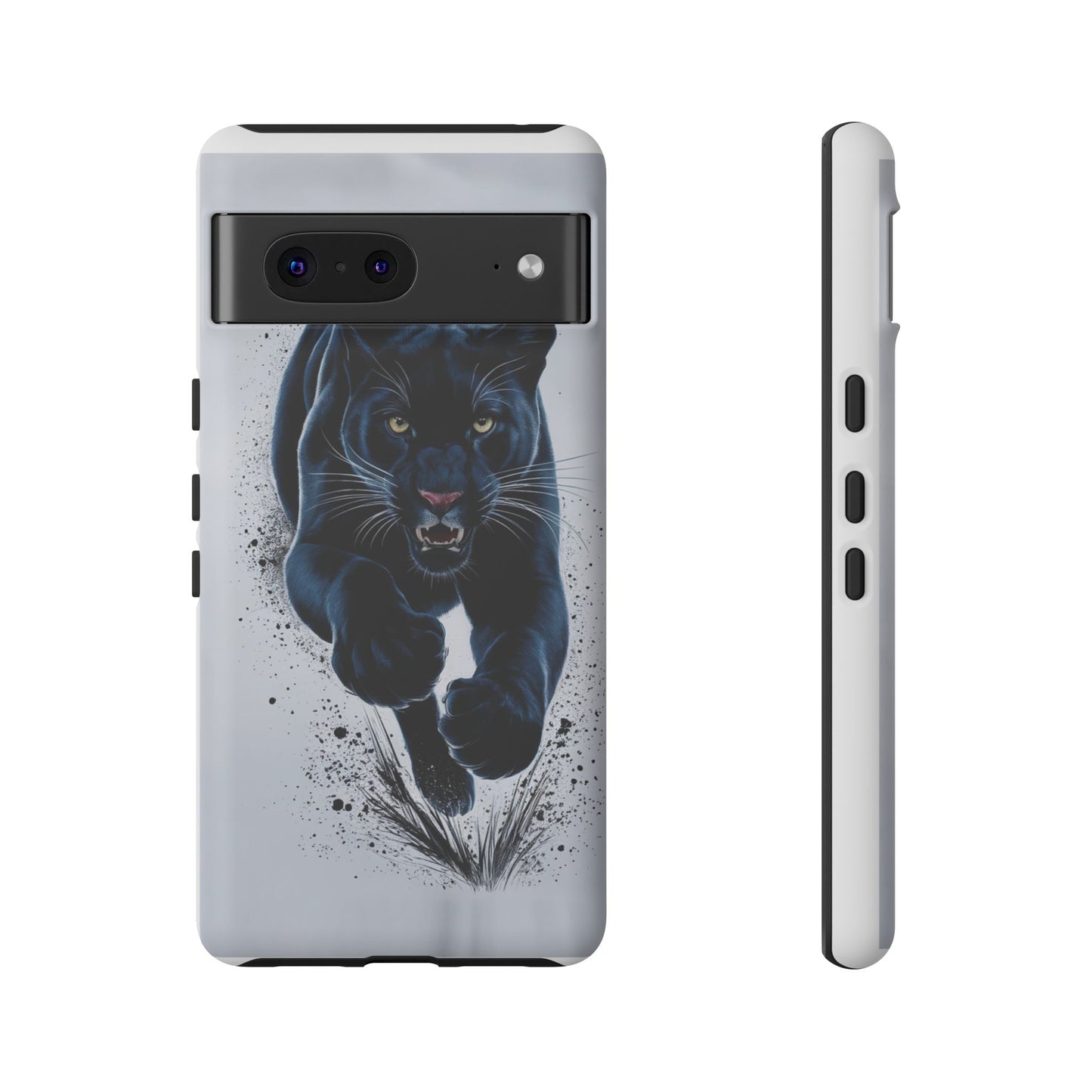 Tough Case for iPhone® – AI Black Panther Design: Bold Protection with Fierce Style, AI Black Panther Design