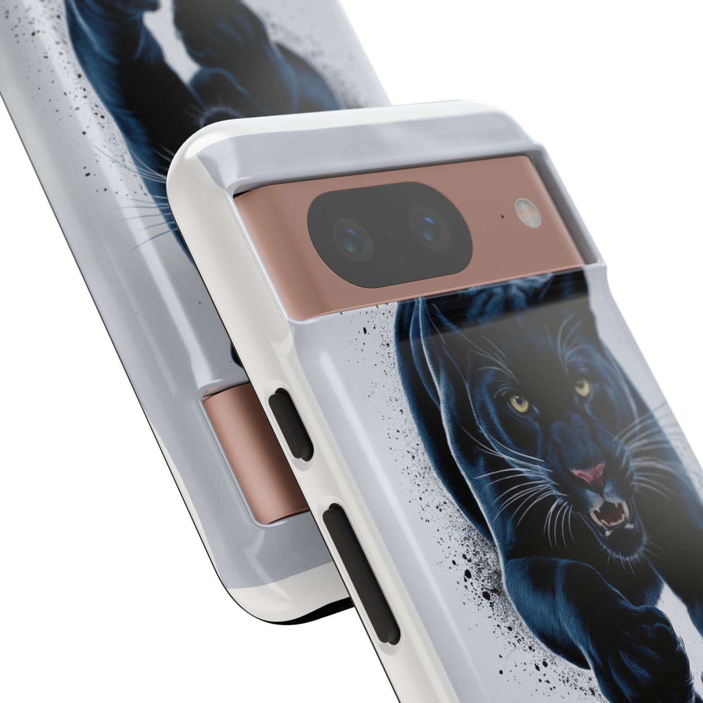 Tough Case for iPhone® – AI Black Panther Design: Bold Protection with Fierce Style, AI Black Panther Design