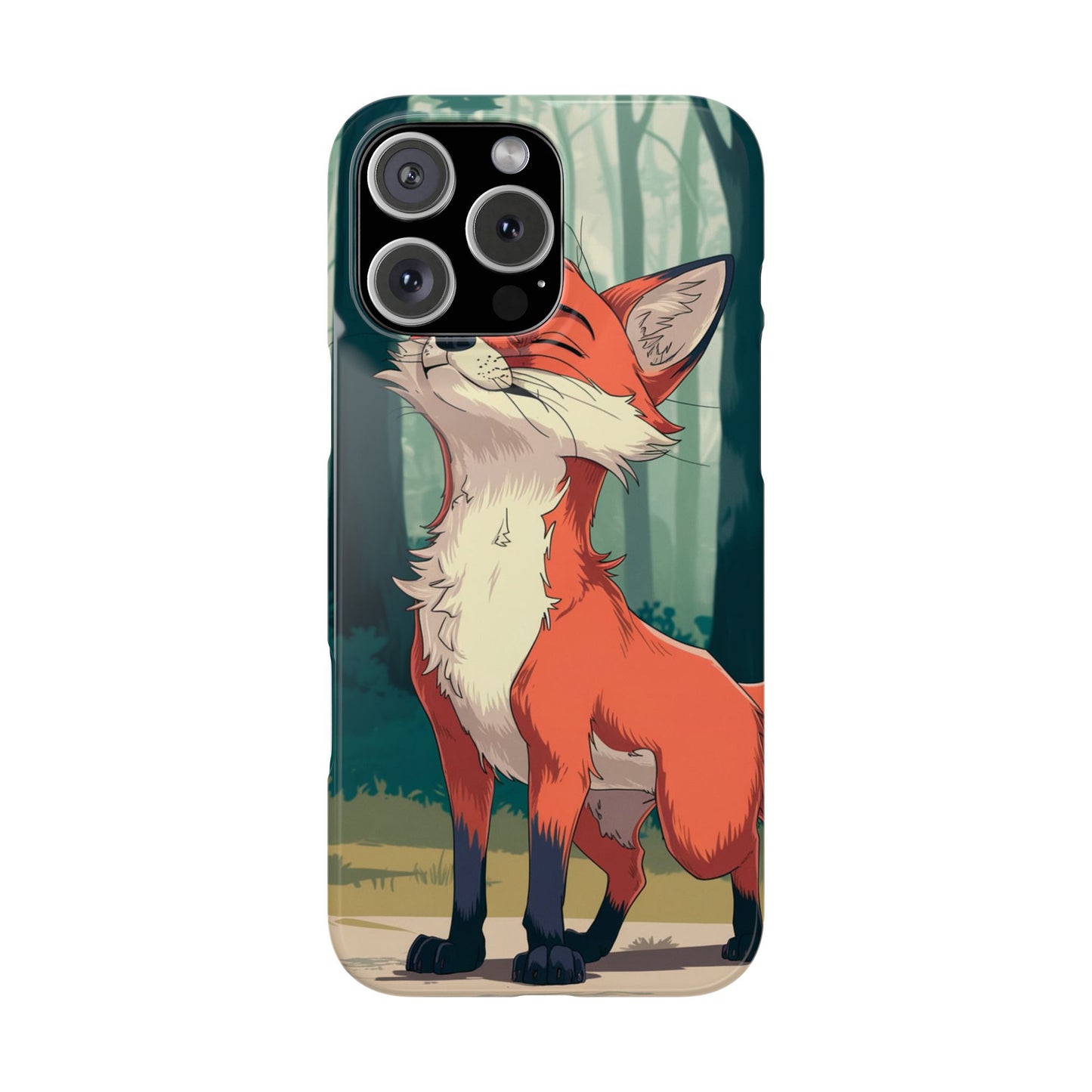 Slim Phone Case Fox Animal Anime Design for iPhone & Samsung – Stylish & Protective, Fox Animal Anime Design for IPhone Cases Design
