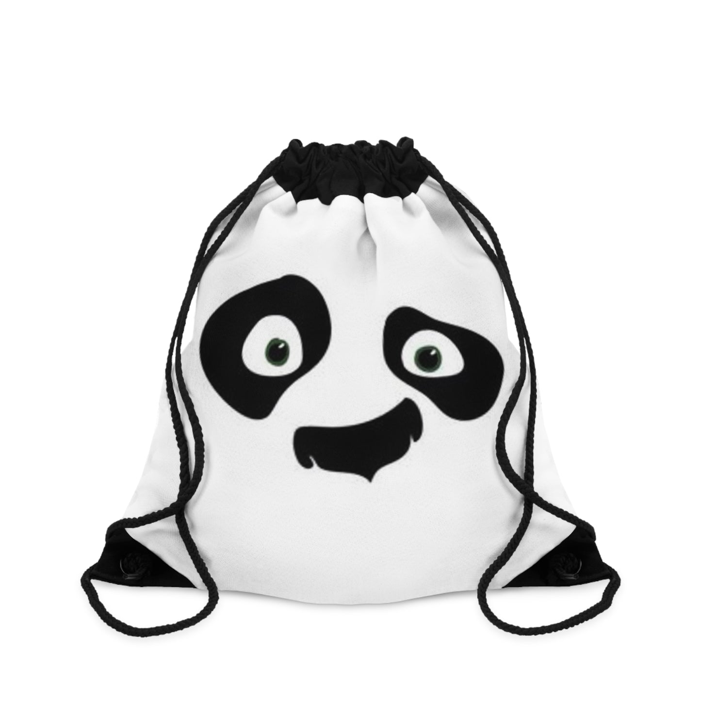 Panda Face Drawstring Bag – Lightweight, Durable, and Perfect for School, Gym, or Travel, Custom Printed Drawstring Bag Design