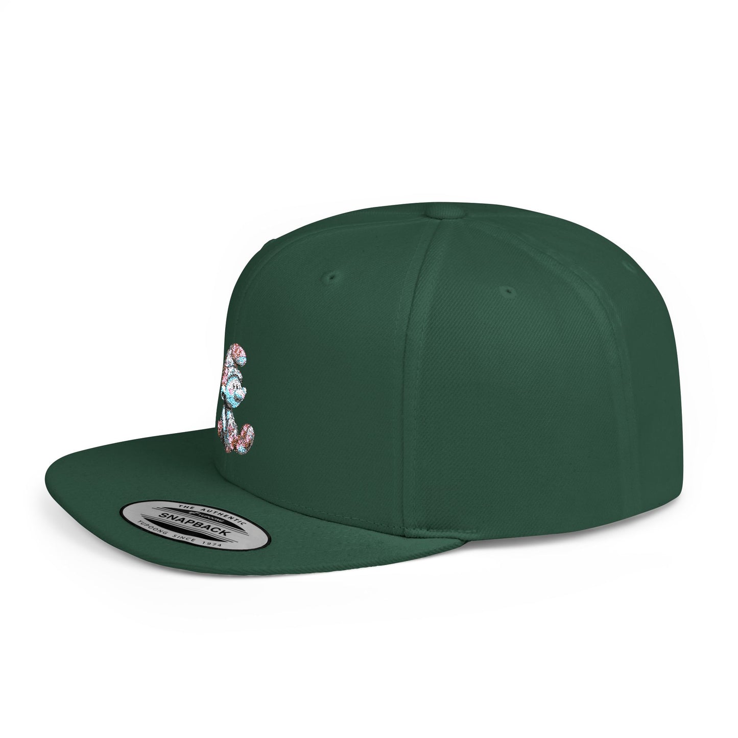 Flat Bill Snapback with AI Cartoon Design – Bold Style Meets Modern Creativity
