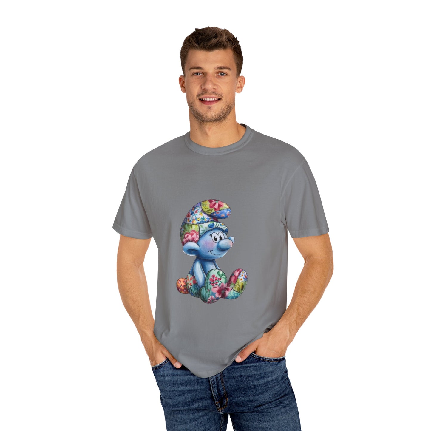 Unisex Garment-Dyed T-Shirt with AI Cartoon Design – Stylish Comfort for Everyday Wear
