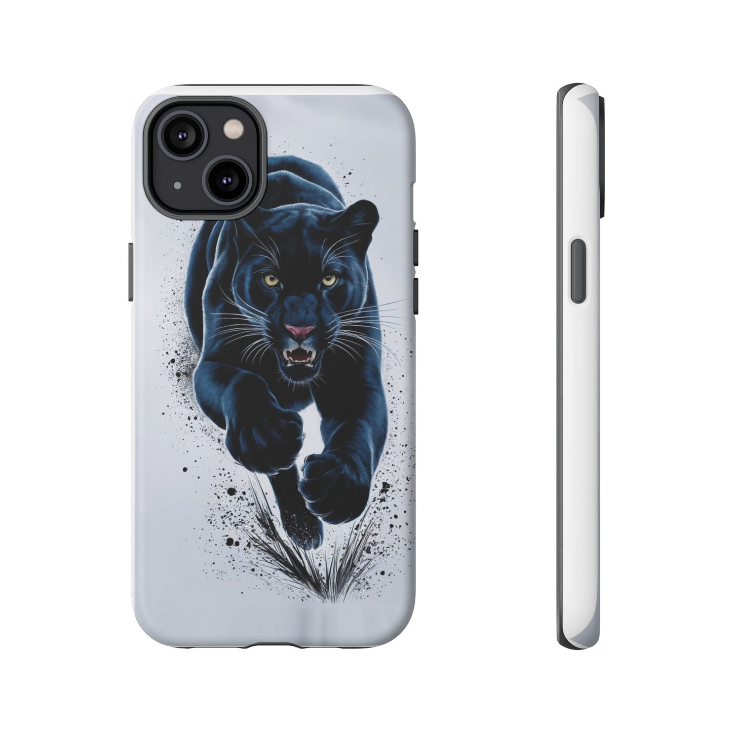 Tough Case for iPhone® – AI Black Panther Design: Bold Protection with Fierce Style, AI Black Panther Design