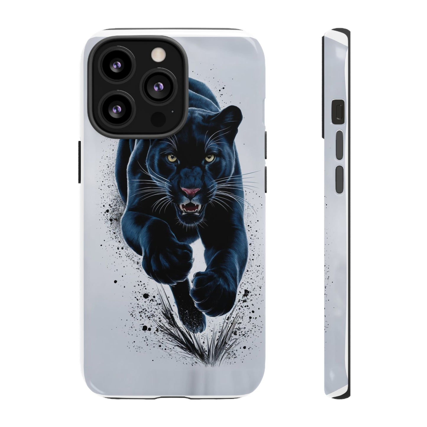 Tough Case for iPhone® – AI Black Panther Design: Bold Protection with Fierce Style, AI Black Panther Design