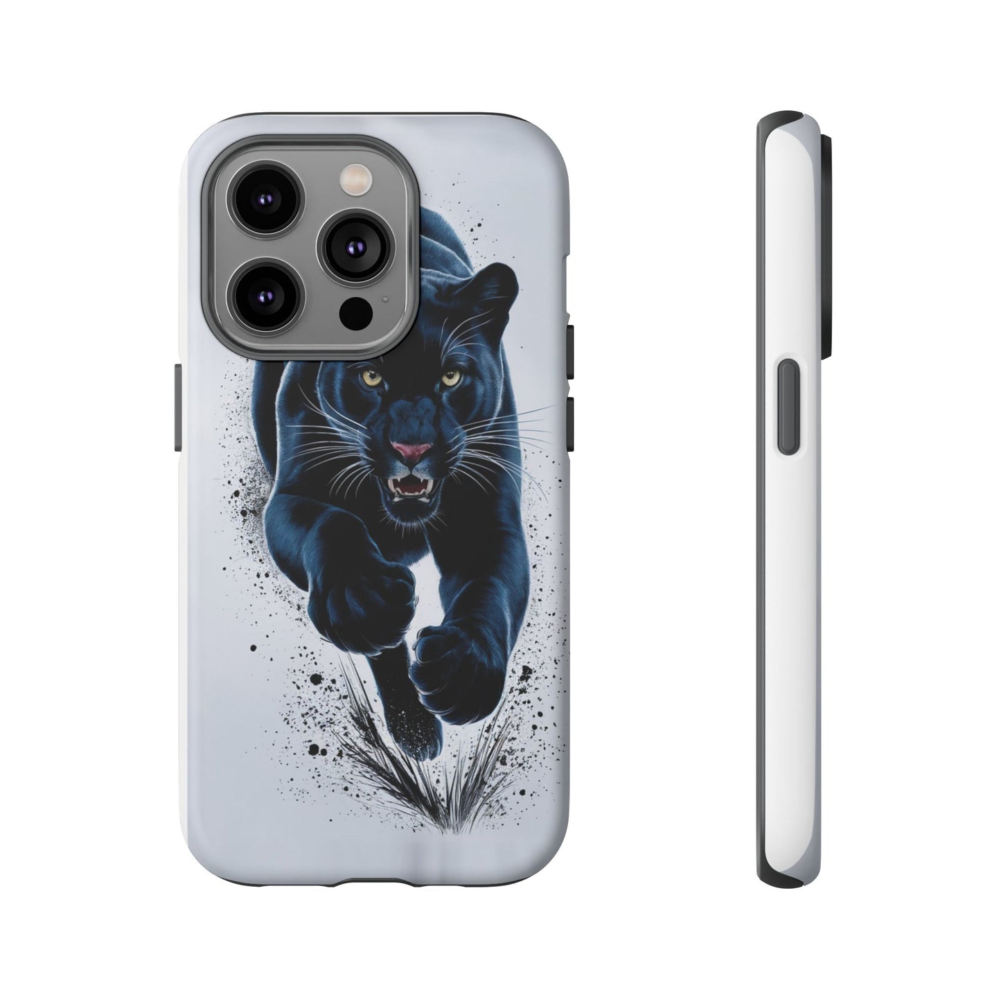 Tough Case for iPhone® – AI Black Panther Design: Bold Protection with Fierce Style, AI Black Panther Design