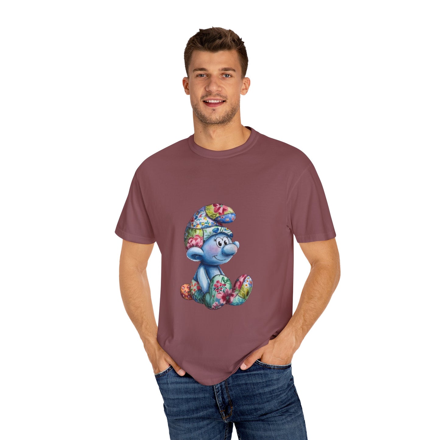 Unisex Garment-Dyed T-Shirt with AI Cartoon Design – Stylish Comfort for Everyday Wear