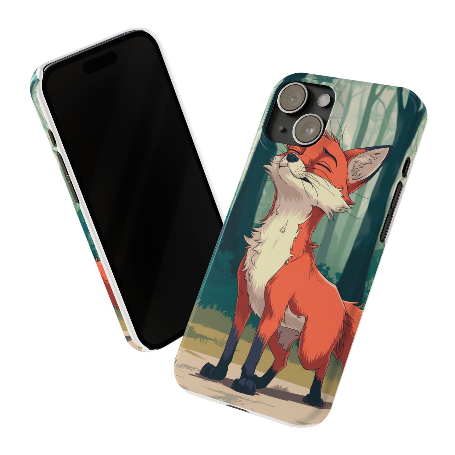 Slim Phone Case Fox Animal Anime Design for iPhone & Samsung – Stylish & Protective, Fox Animal Anime Design for IPhone Cases Design