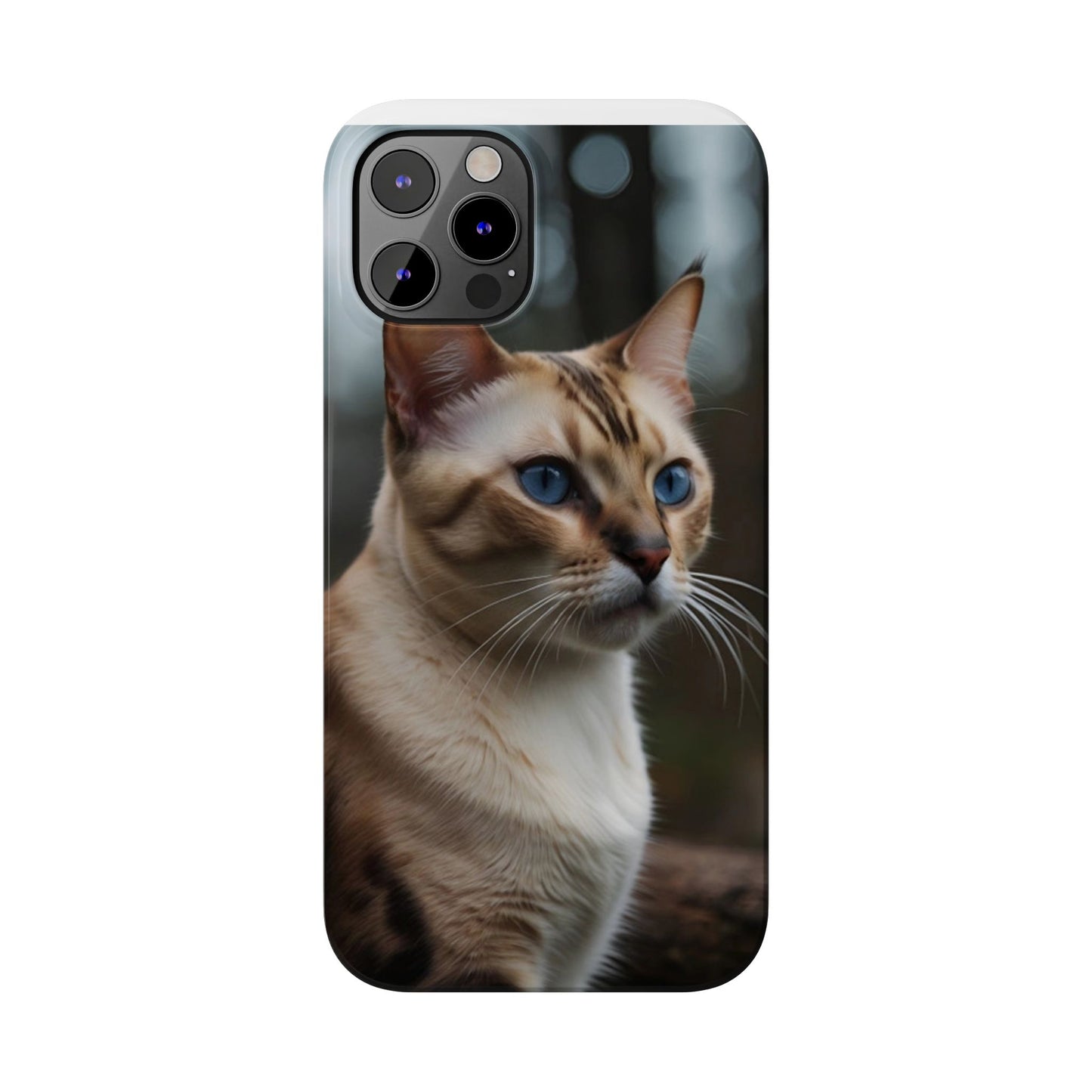 Slim Phone Case Iphone Back Cases Cute CAT AI Generated Design --- Slim Phone Case Cute CAT Ai Design IPhone Case --- Slim Phone Case for IPhone Cute CAT Character AI Design